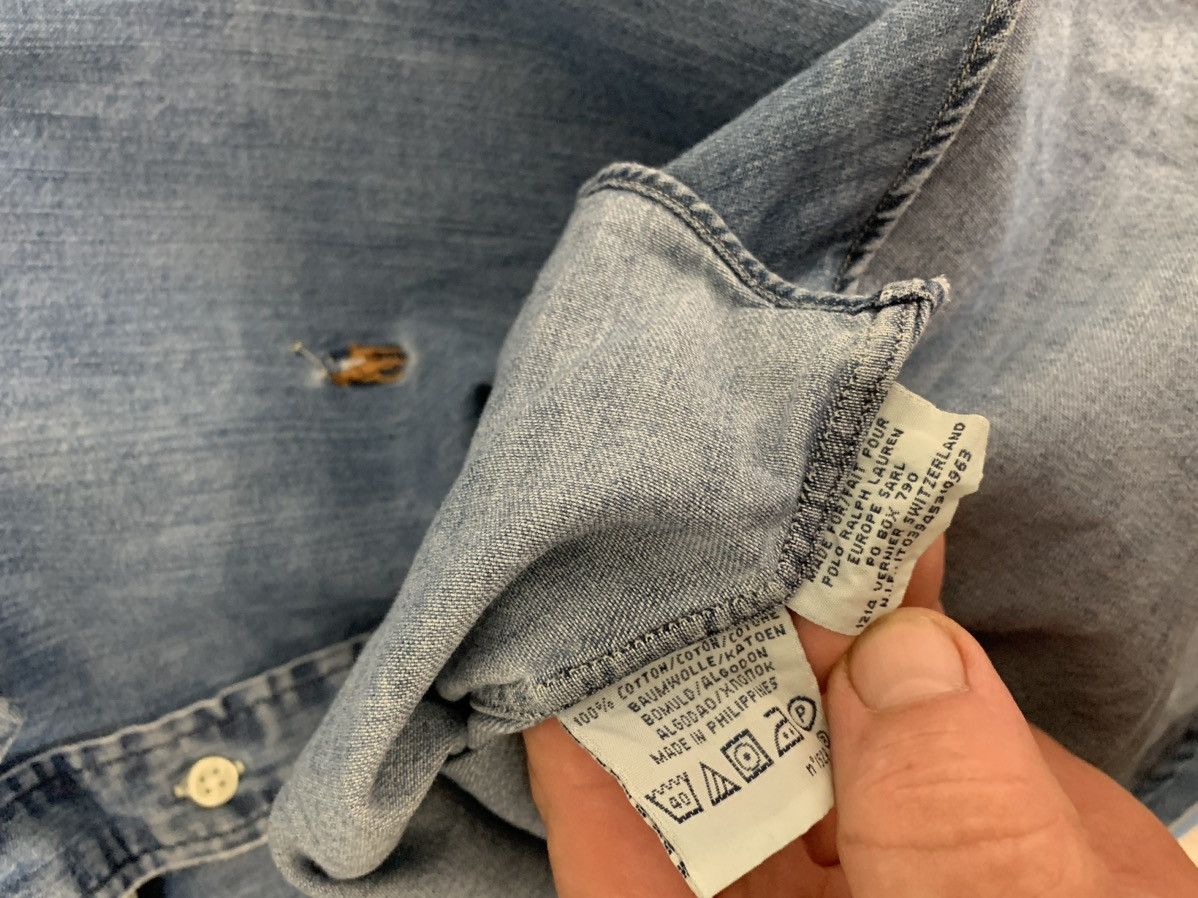 Polo Ralph Lauren × Ralph Lauren Vintage Ralph Lauren Polo Country 1990s Denim Button Shirt L Size US L / EU 52-54 / 3 - 7 Thumbnail