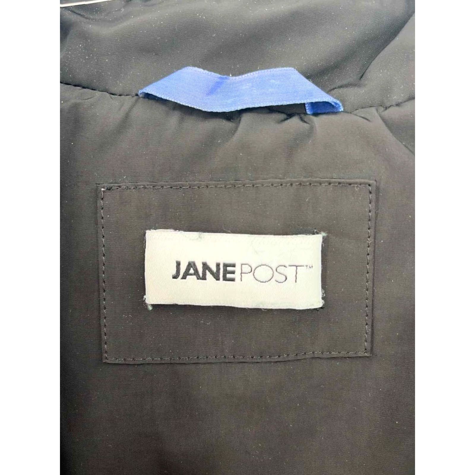 Vintage Pre-Owned Jane Post Black Size Large Hooded Trench Coat Size L / US 10 / IT 46 - 3 Thumbnail