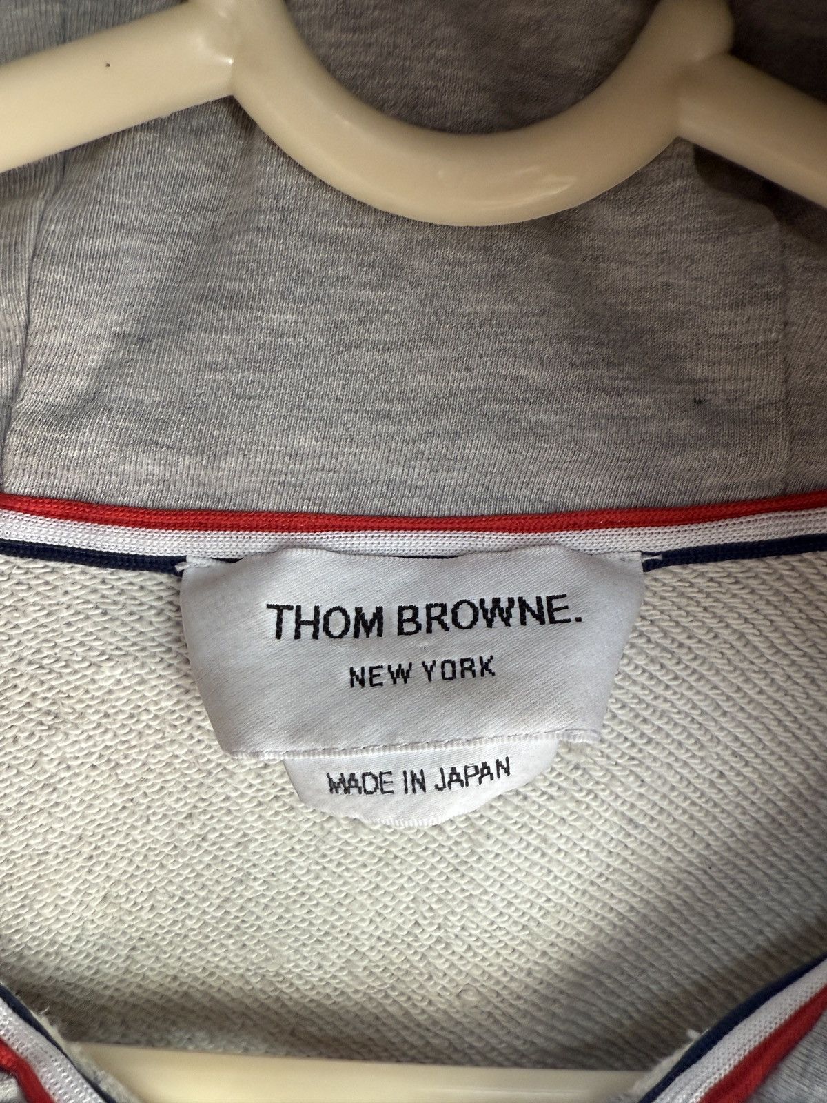 Thom Browne Thom Browne Grey Zip Up Hoodie Size US L / EU 52-54 / 3 - 6 Thumbnail