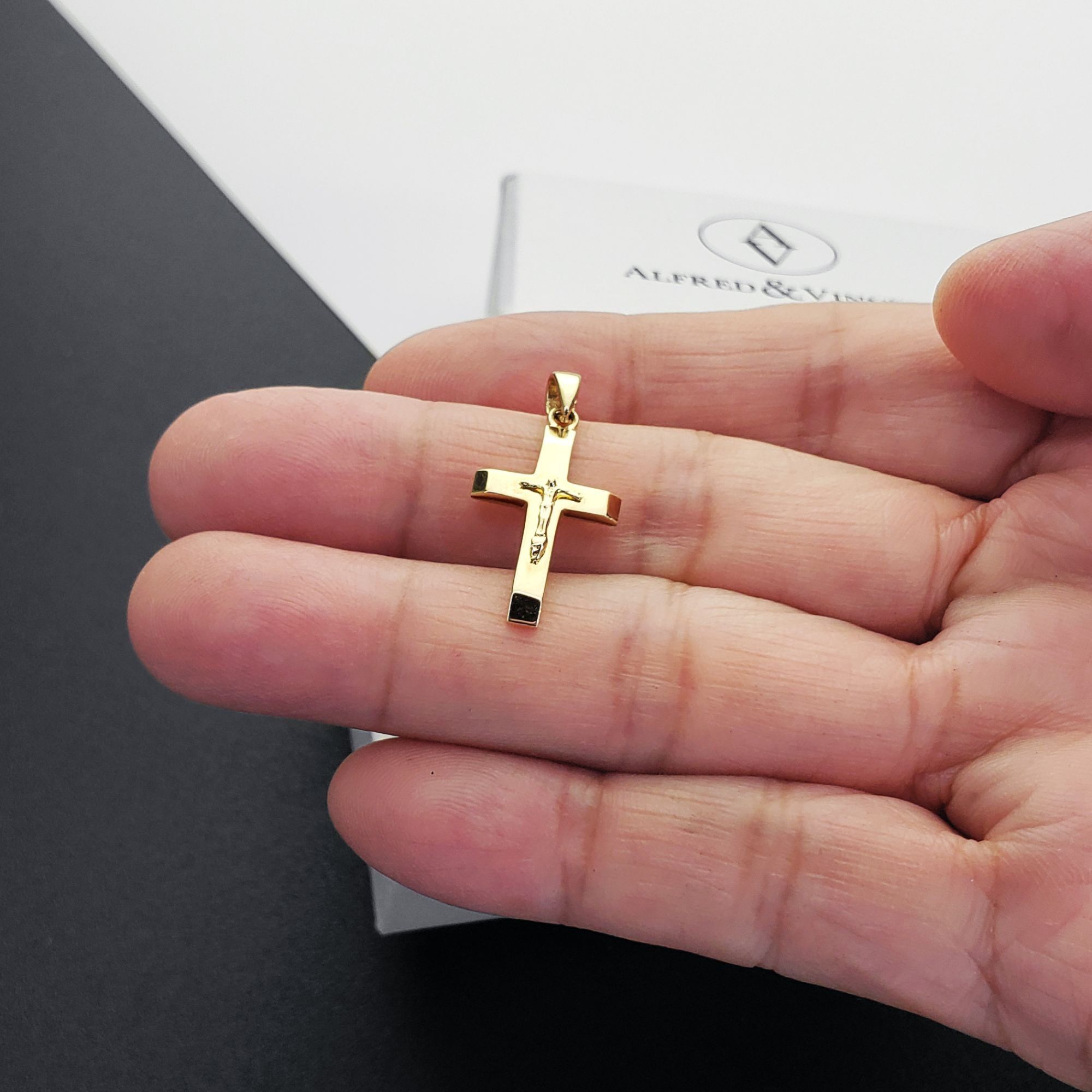 Other Jesus Catholic Christian Cross Pendant in 14k Yellow Gold Size ONE SIZE - 3 Thumbnail