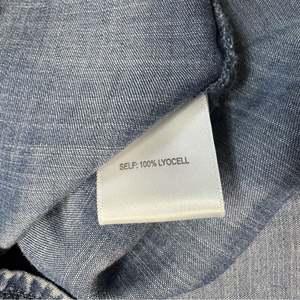 Other NWT New Jane And Delancey Blue Denim Chambray Ruffle Shirt Size XS / US 0-2 / IT 36-38 - 7 Thumbnail