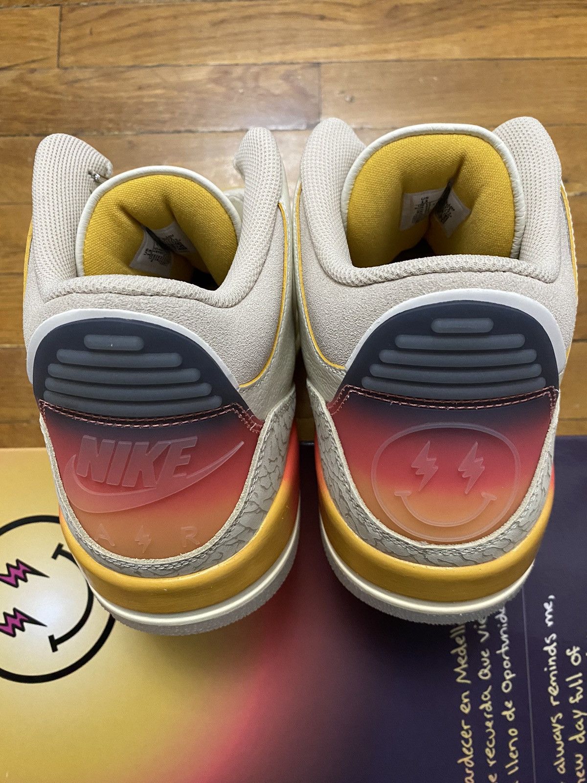 Jordan Brand Size 12 - Jordan 3 Retro J Balvin Medellín Sunset Men’s Size US 12 / EU 45 - 5 Thumbnail