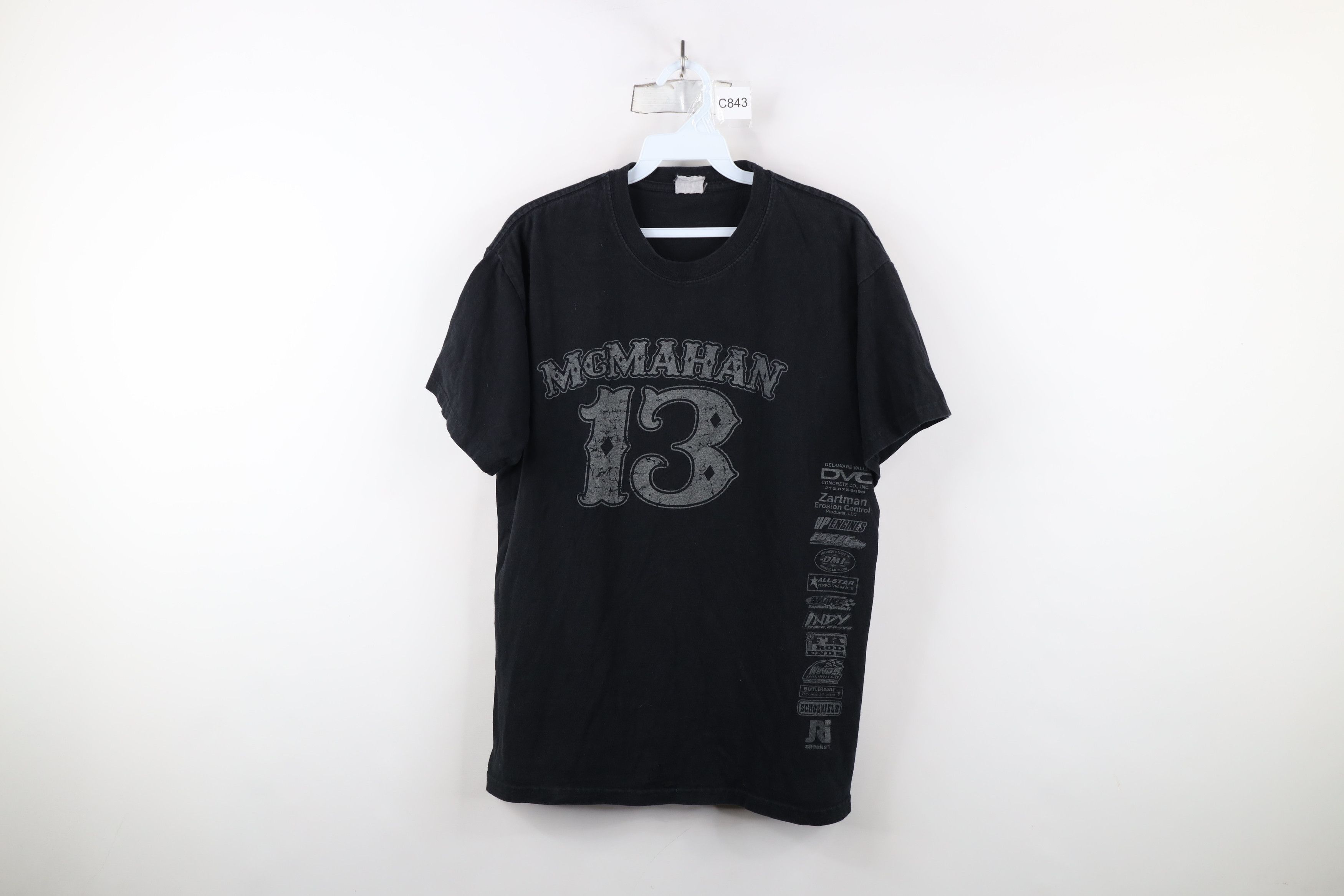 Vintage Vintage Y2K Streetwear Paul McMahan Racing T-Shirt Black Size US M / EU 48-50 / 2 - 1 Thumbnail