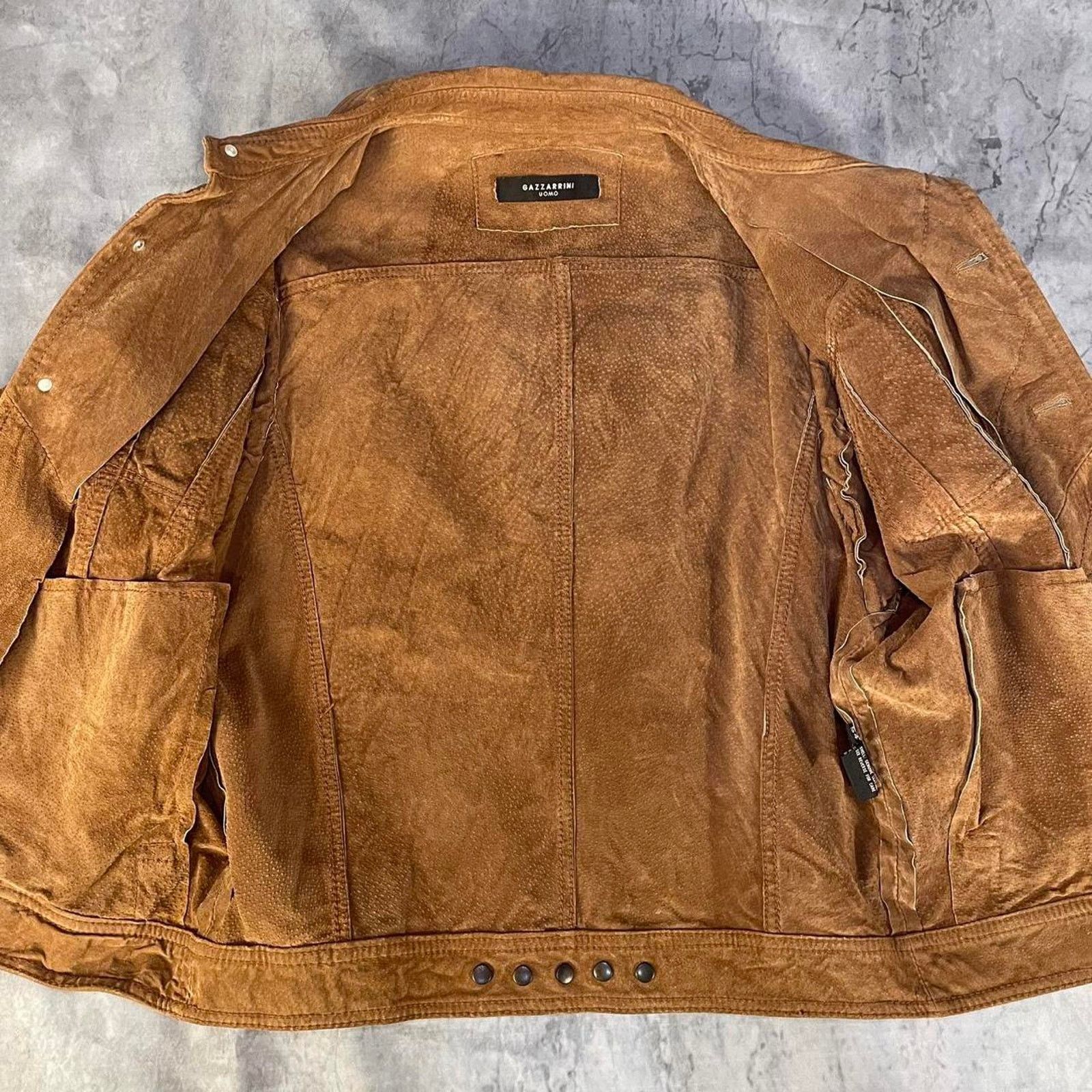 Gazzarrini Vintage suede leather trucker jacket Size US M / EU 48-50 / 2 - 2 Thumbnail