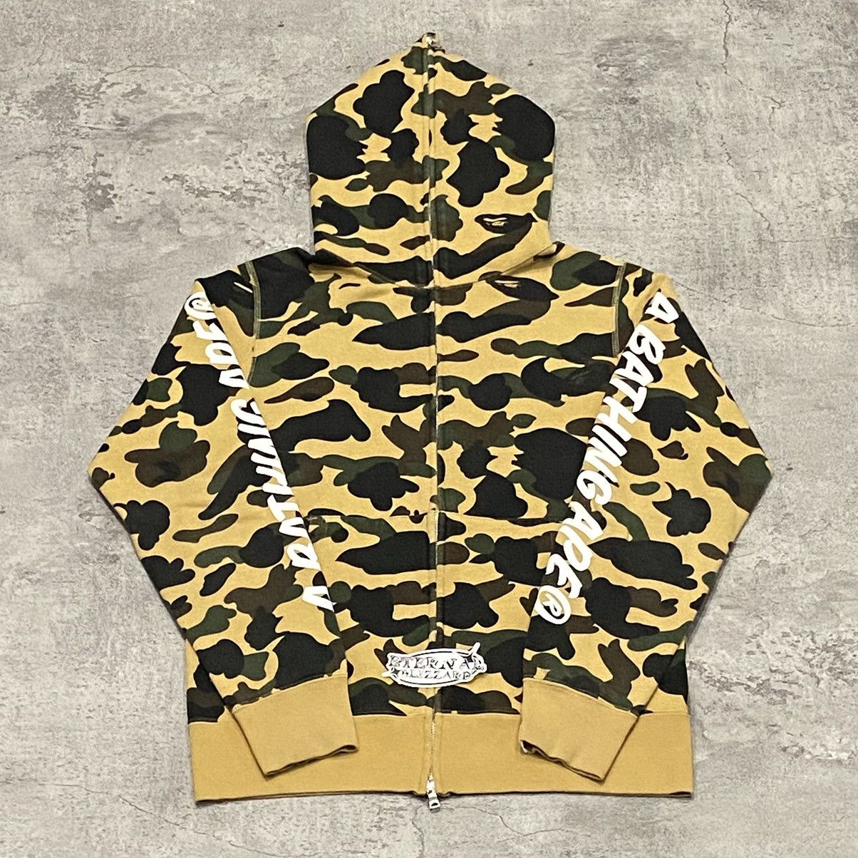 Bape Bape Spellout Full Zip Camo Hoodie Size US M / EU 48-50 / 2 - 1 Thumbnail