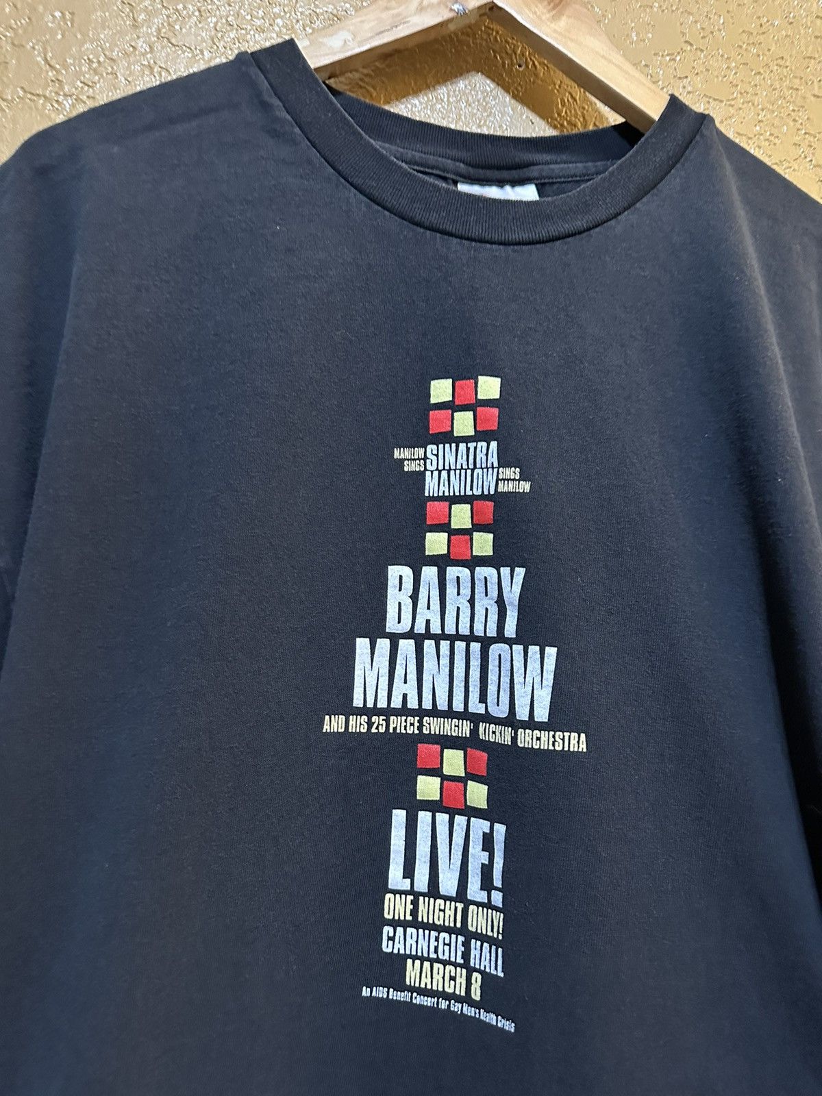 Band Tees × Vintage Vintage 1999 Barry Manilow Sings Sinatra Concert T Shirt NYC Size US XL / EU 56 / 4 - 2 Thumbnail