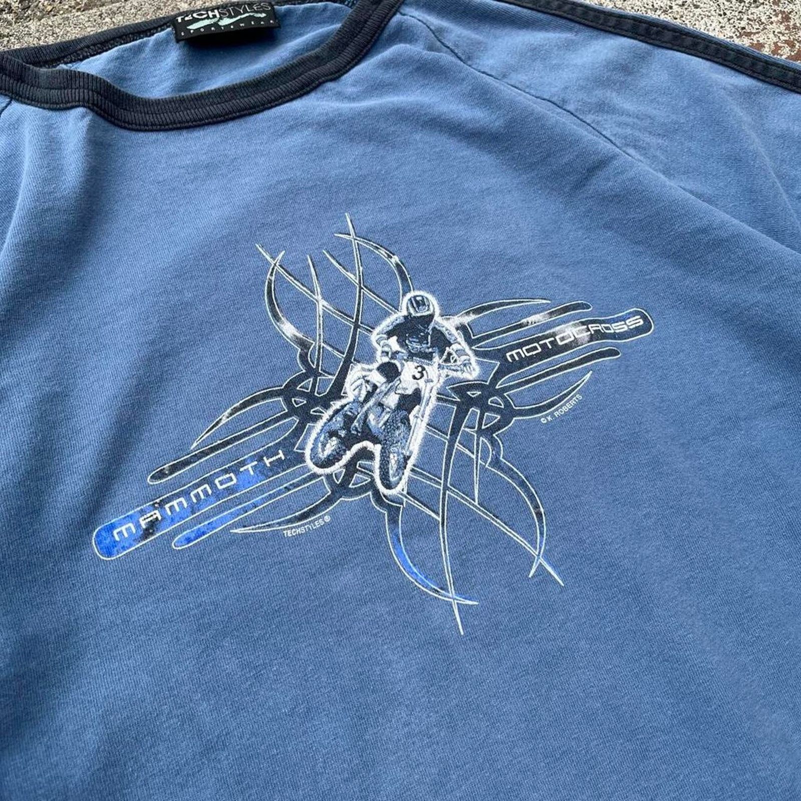 Ford Ford Motors Sport Motocross Chest Graphic Blue Long Sleeve Size US L / EU 52-54 / 3 - 2 Thumbnail