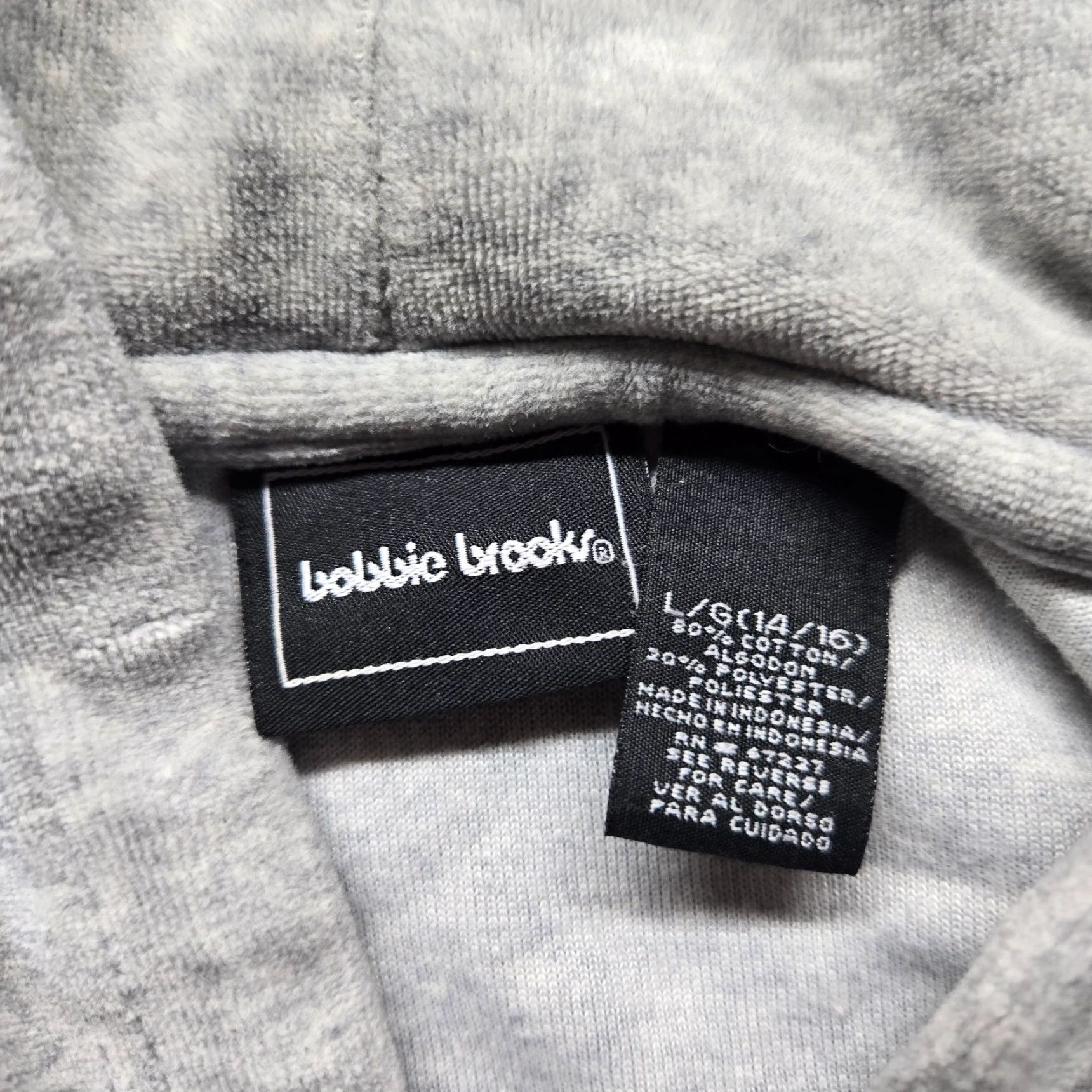 Vintage Bobbie Brooks Gray Hoodie Women's Size L Large Sweater Pullover Casual - Adult Size L / US 10 / IT 46 - 3 Thumbnail