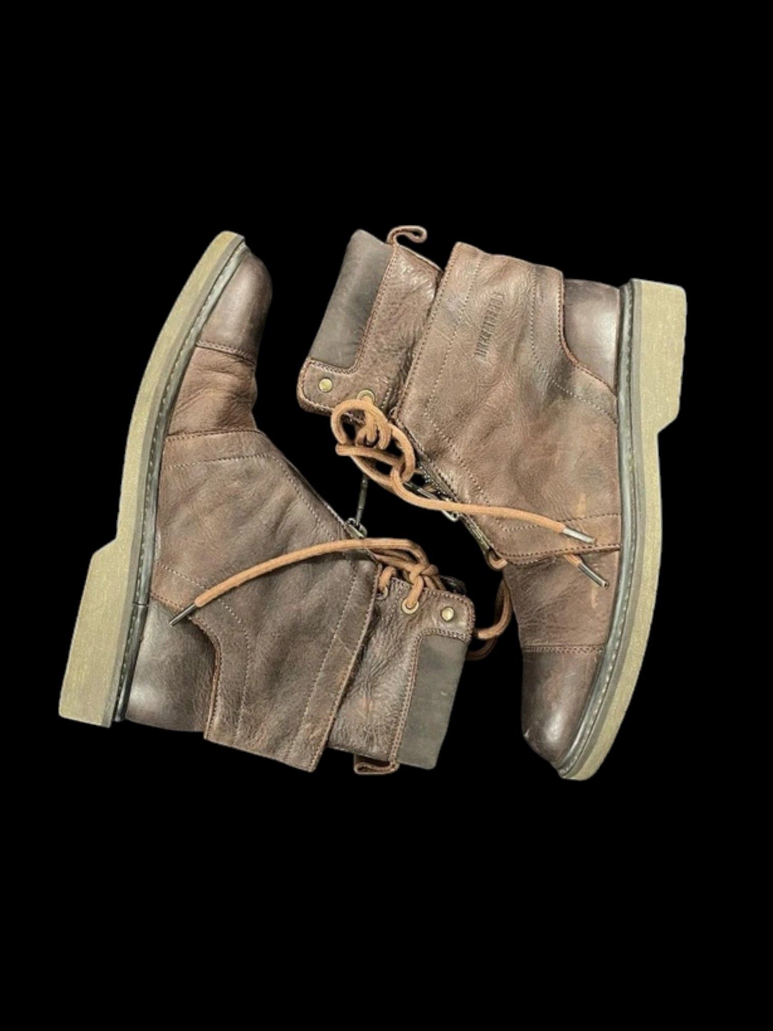 Dirk Bikkembergs Dirk Bikkembergs Double Layer Leather Combat Boots Size US 8 / IT 38 - 2 Thumbnail