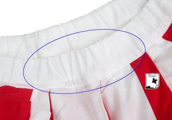 Other Comme des Garcons size S Red retro stripe overskirt Size 23" - 6 Thumbnail