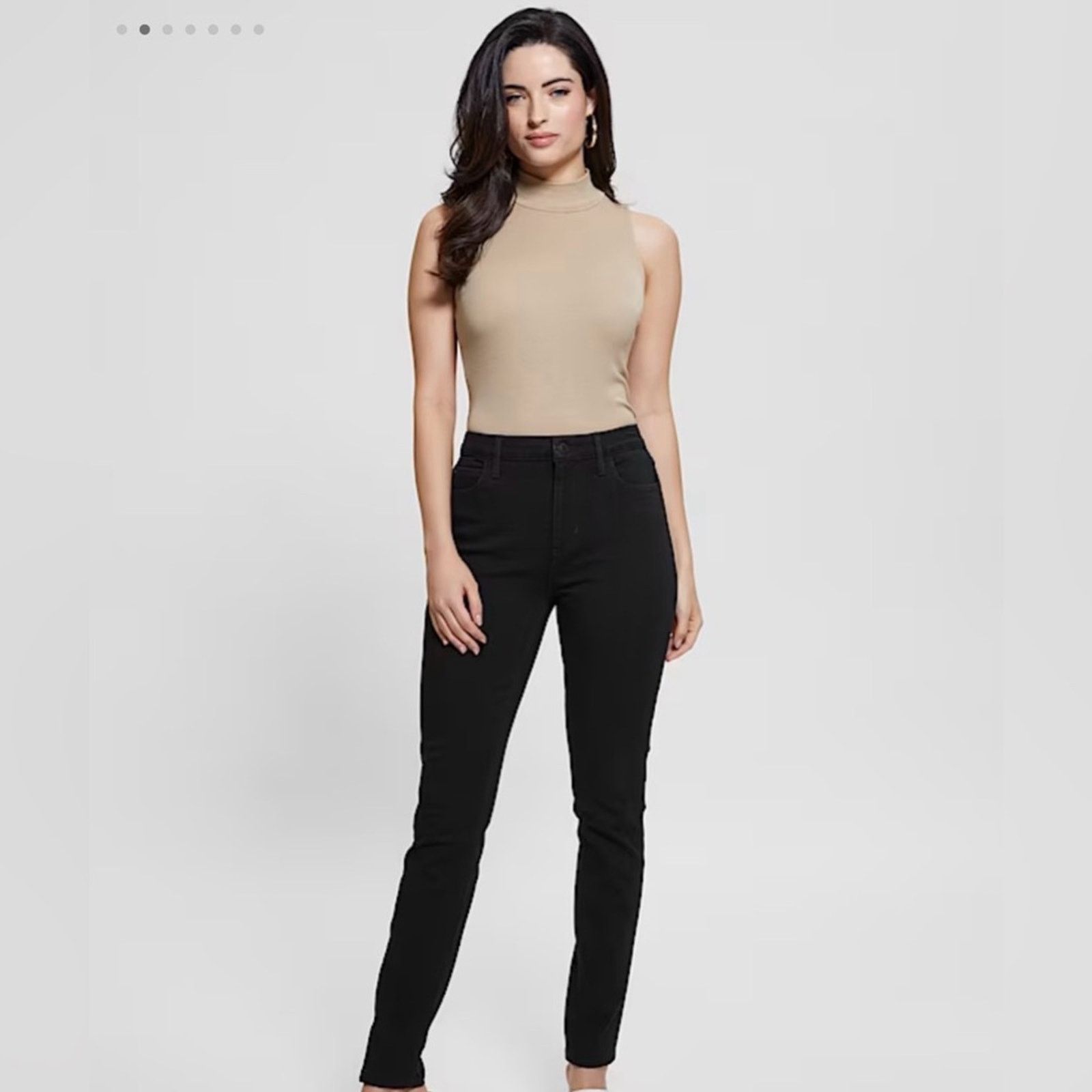 Guess New Guess Y2K Classic Black Skinny Jeans size 24 Size 24" / US 00 / IT 34 - 2 Thumbnail