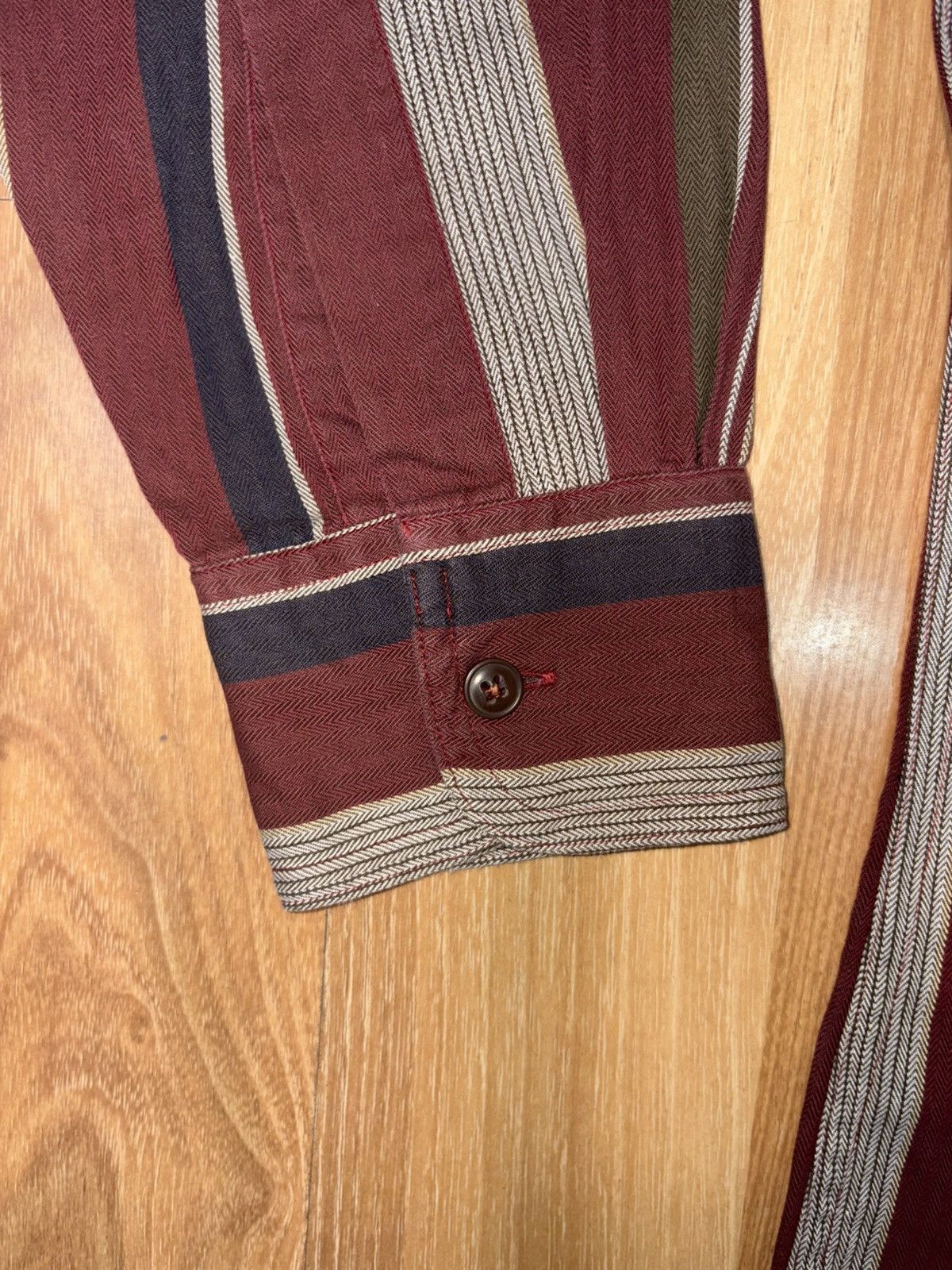 Ralph Lauren VTG 90s Chaps RalphLauren MultiStripe HerringboneShirt SizeS Size US S / EU 44-46 / 1 - 5 Thumbnail