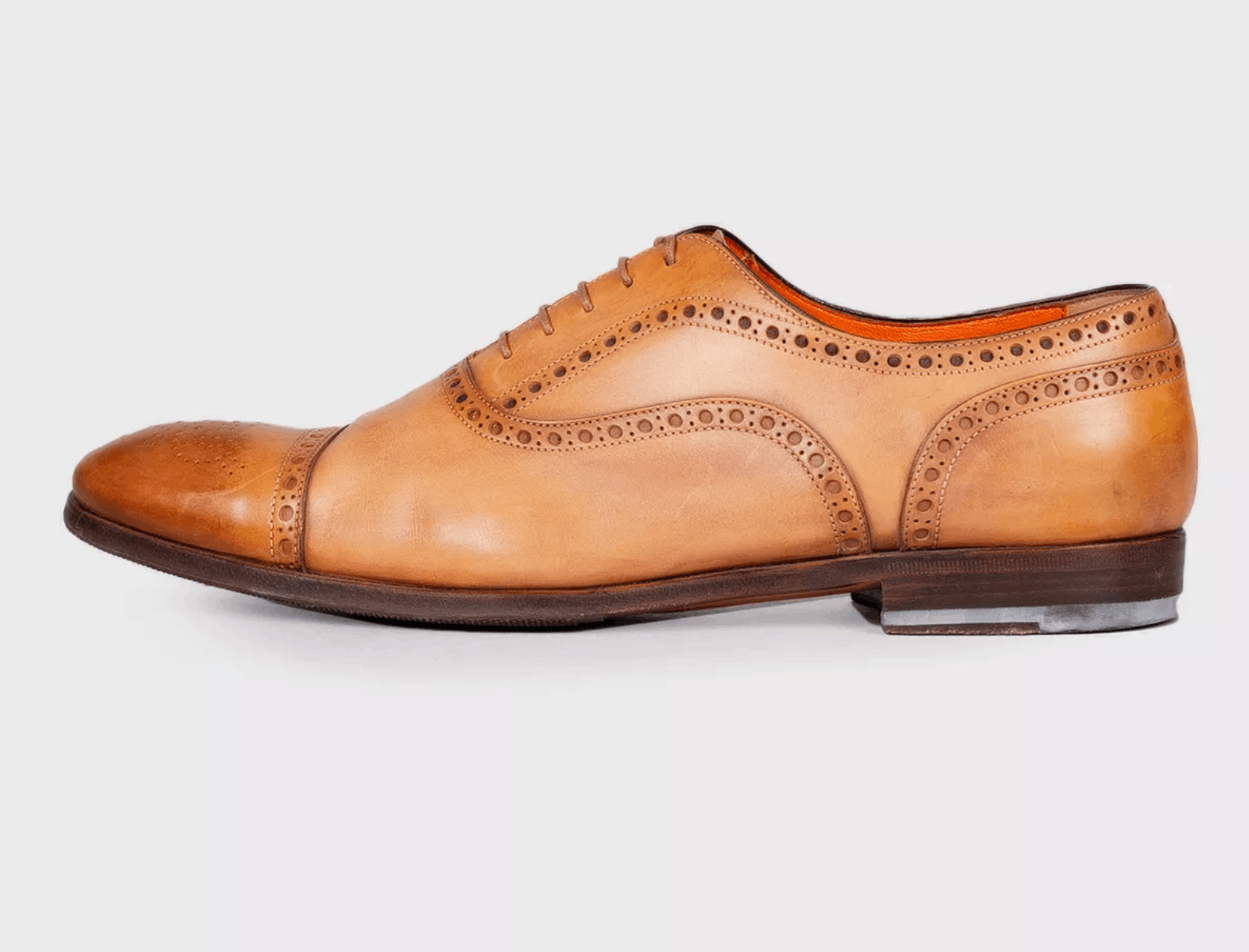 Santoni Santoni Men’s Brown Leather Brogue Shoes Size US 10 / EU 43 - 1 Thumbnail