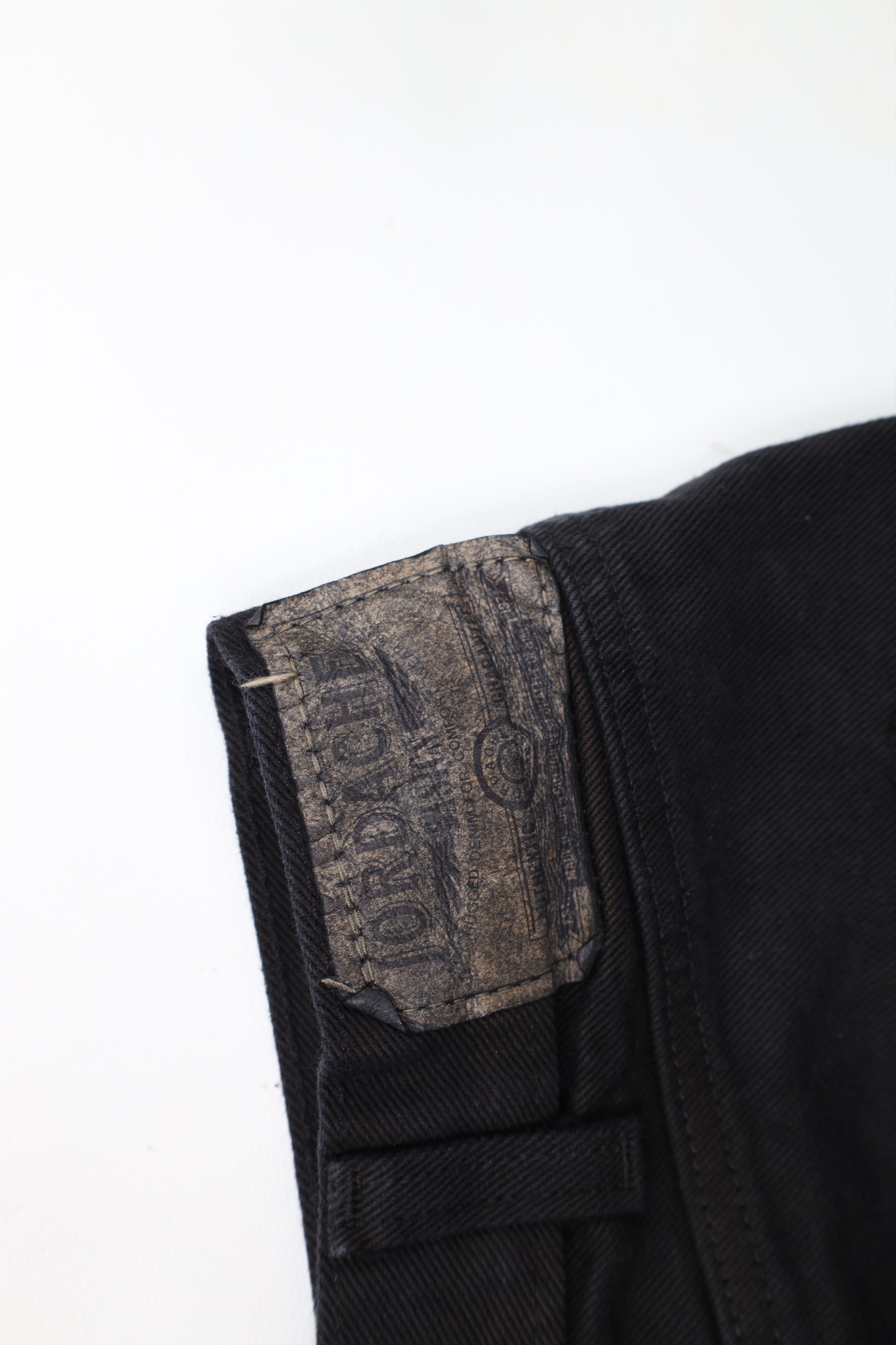Vintage Deadstock Vintage 90s Streetwear Jean Shorts Jorts Black Size US 36 / EU 52 - 13 Thumbnail