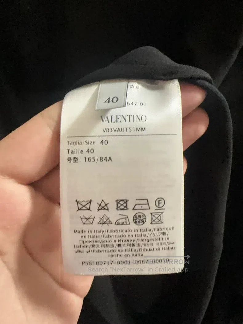 Valentino Valentino Casual solid crew neck T-shirt Size S / US 4 / IT 40 - 4 Thumbnail