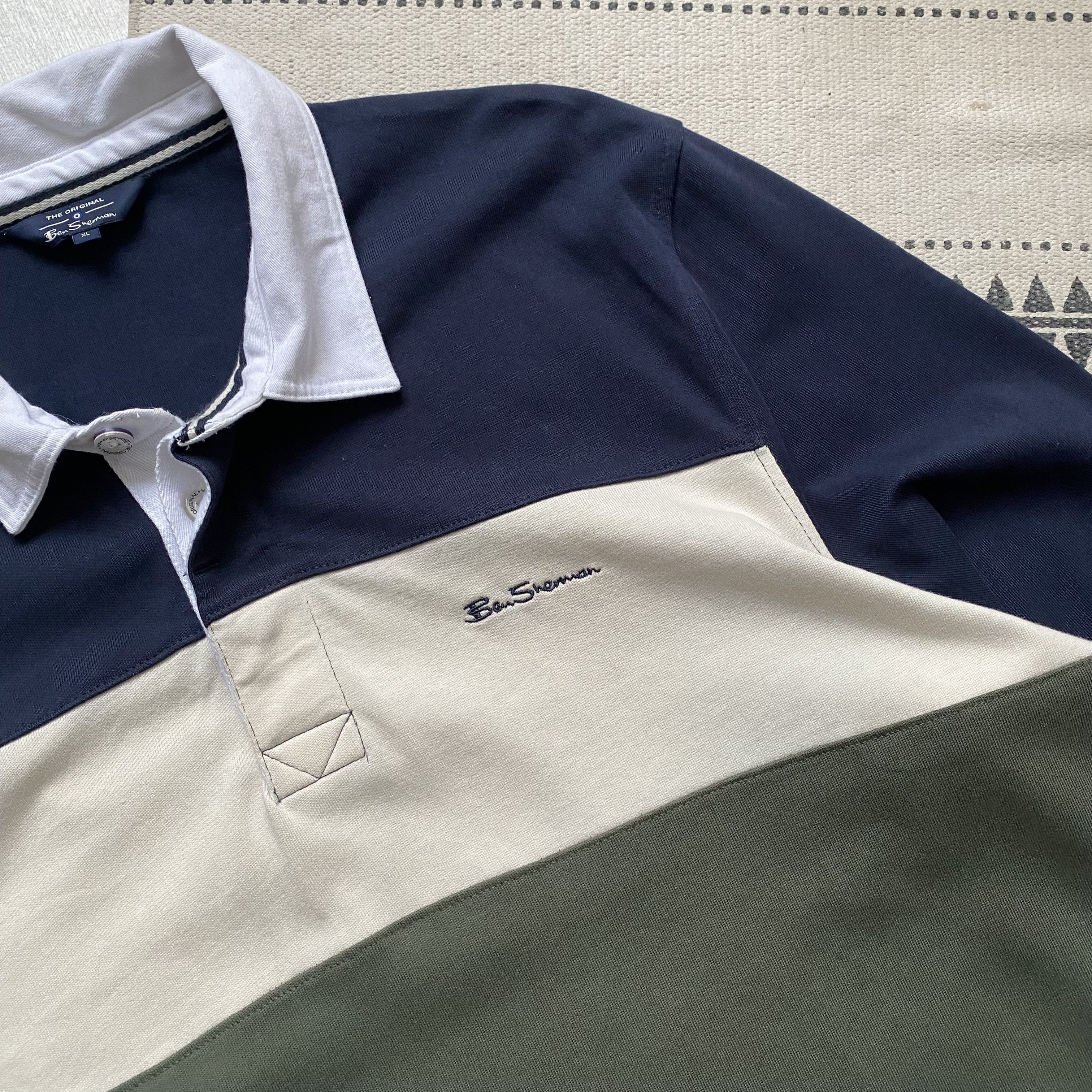 Polo Ralph Lauren Vintage Designer Ben Sherman Polo Rugby shirt Longsleeve Size US XL / EU 56 / 4 - 4 Thumbnail