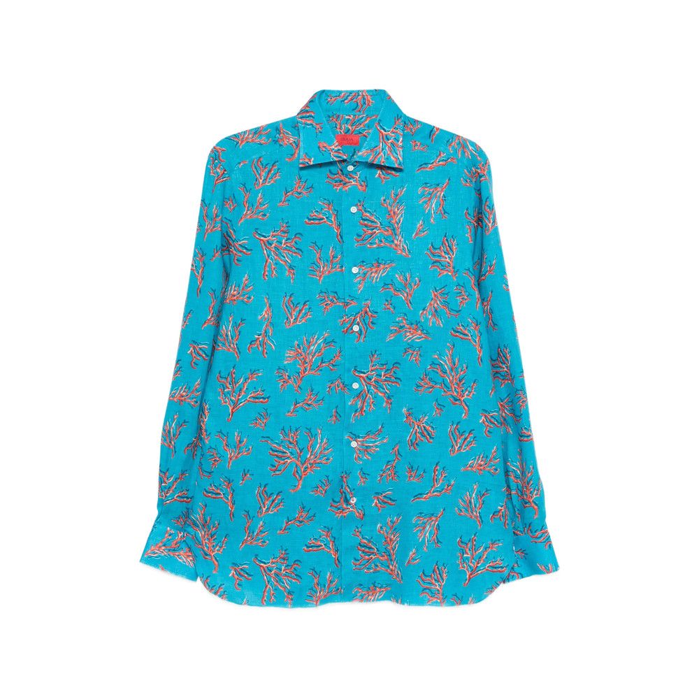 Isaia Isaia BLUE Shirts Size US XS / EU 42 / 0 - 1 Thumbnail