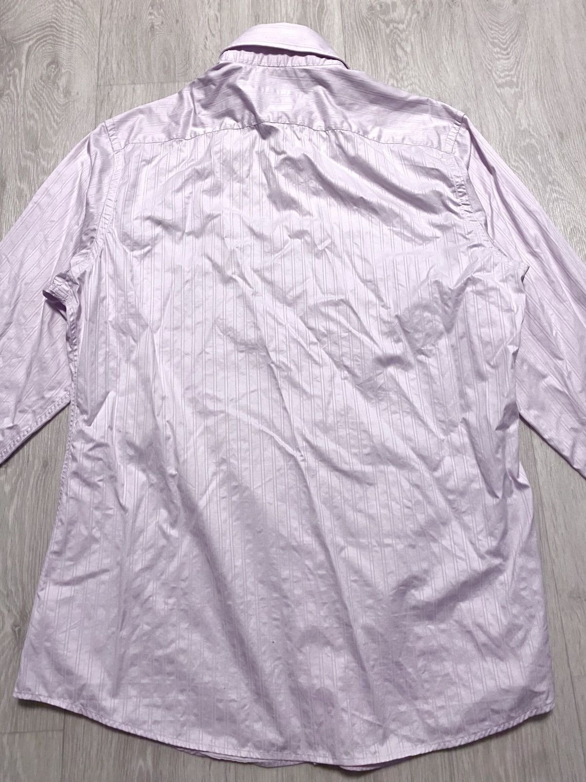 Gucci Vintage Gucci by Tom Ford Pink Long Sleeve Striped Shirt Size US S / EU 44-46 / 1 - 17 Thumbnail
