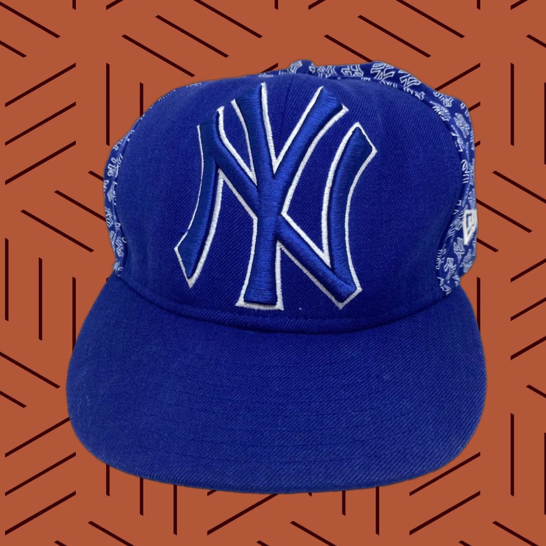 New Era VINTAGE New York Yankees Baseball Cap Unisex Adults 7 3/8 Wool NYC Logo Sports Size ONE SIZE - 1 Thumbnail