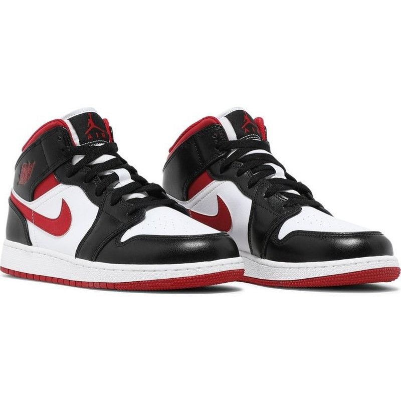 Jordan Brand Nike | Air Jordan 1 Retro Mid GS Black Gym Red | 5.5 Youth Size US 7 / IT 37 - 13 Thumbnail