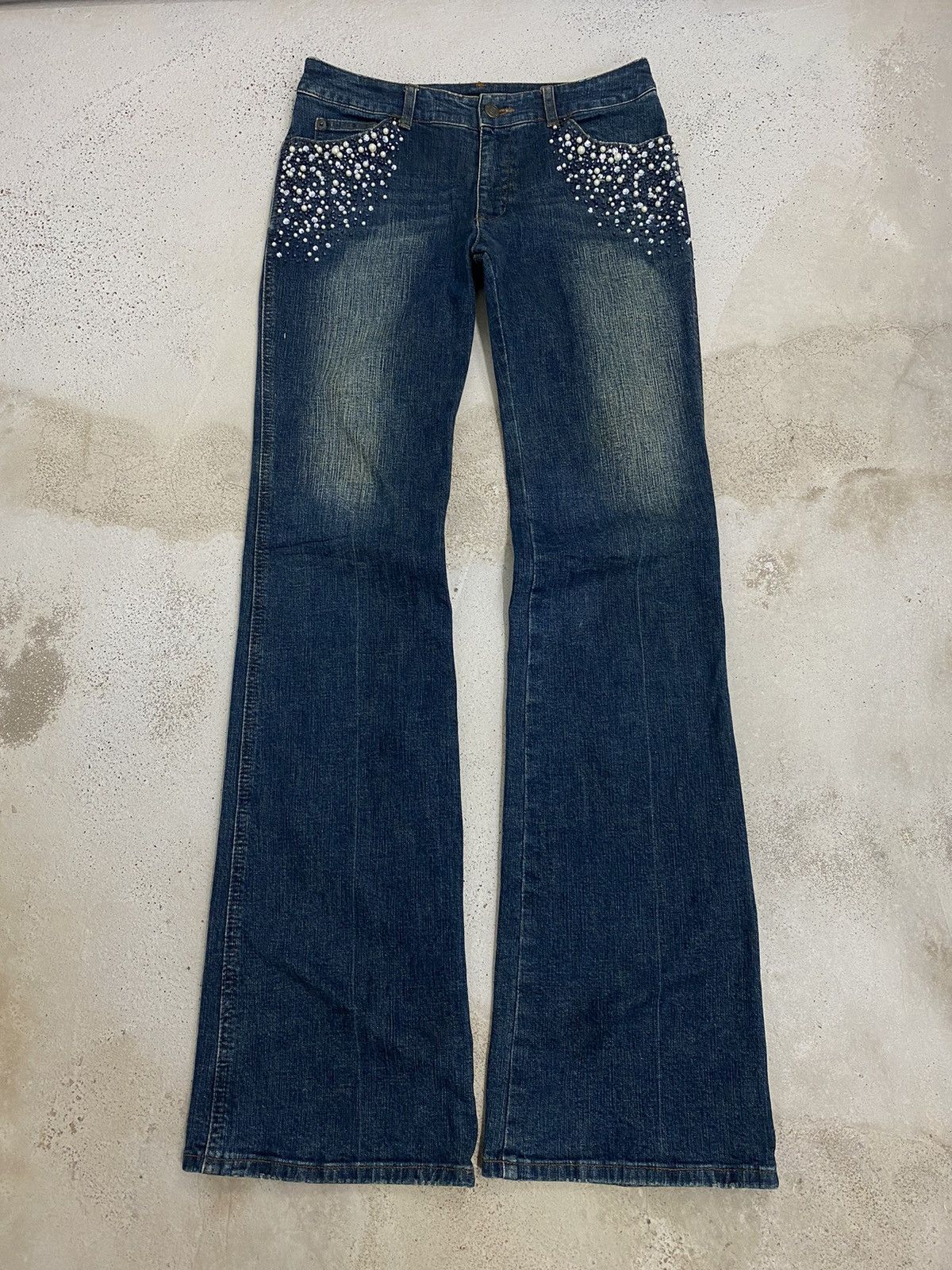 Japanese Brand Novespavio Noboru Yamafuji Emblishh Pocket Mud Washed Size US 28 / EU 44 - 1 Thumbnail