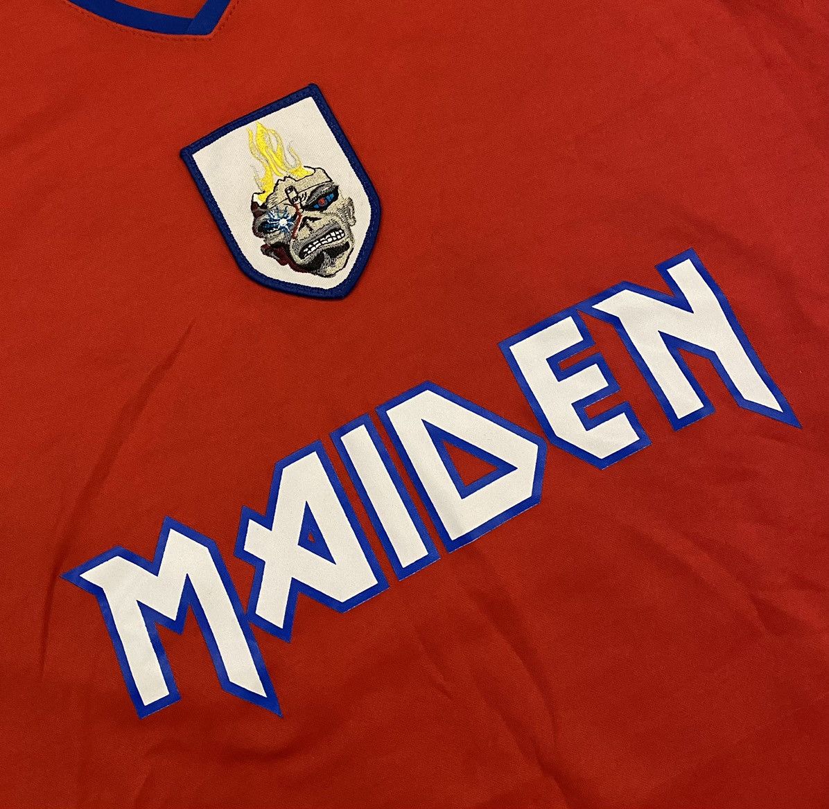 Band Tees Iron Maiden England Jersey x Vintage x Rare x Rock Tees Size US L / EU 52-54 / 3 - 5 Thumbnail