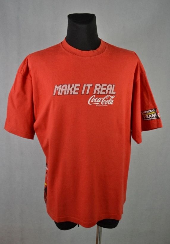 Coca Cola × Vintage Vintage Coca Cola Make it Real Football Soccer tee t-shirt Size US XXL / EU 58 / 5 - 1 Thumbnail