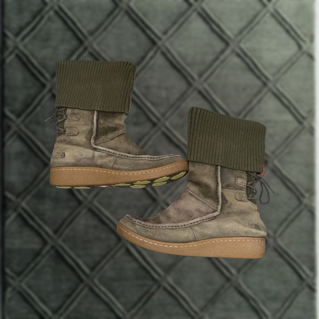 The North Face The North Face Boot Womens Nubuck Performance Prima Loft Waterproof Sz 7.5 Green Snow Boot Womens Size US 8 / IT 38 - 1 Thumbnail