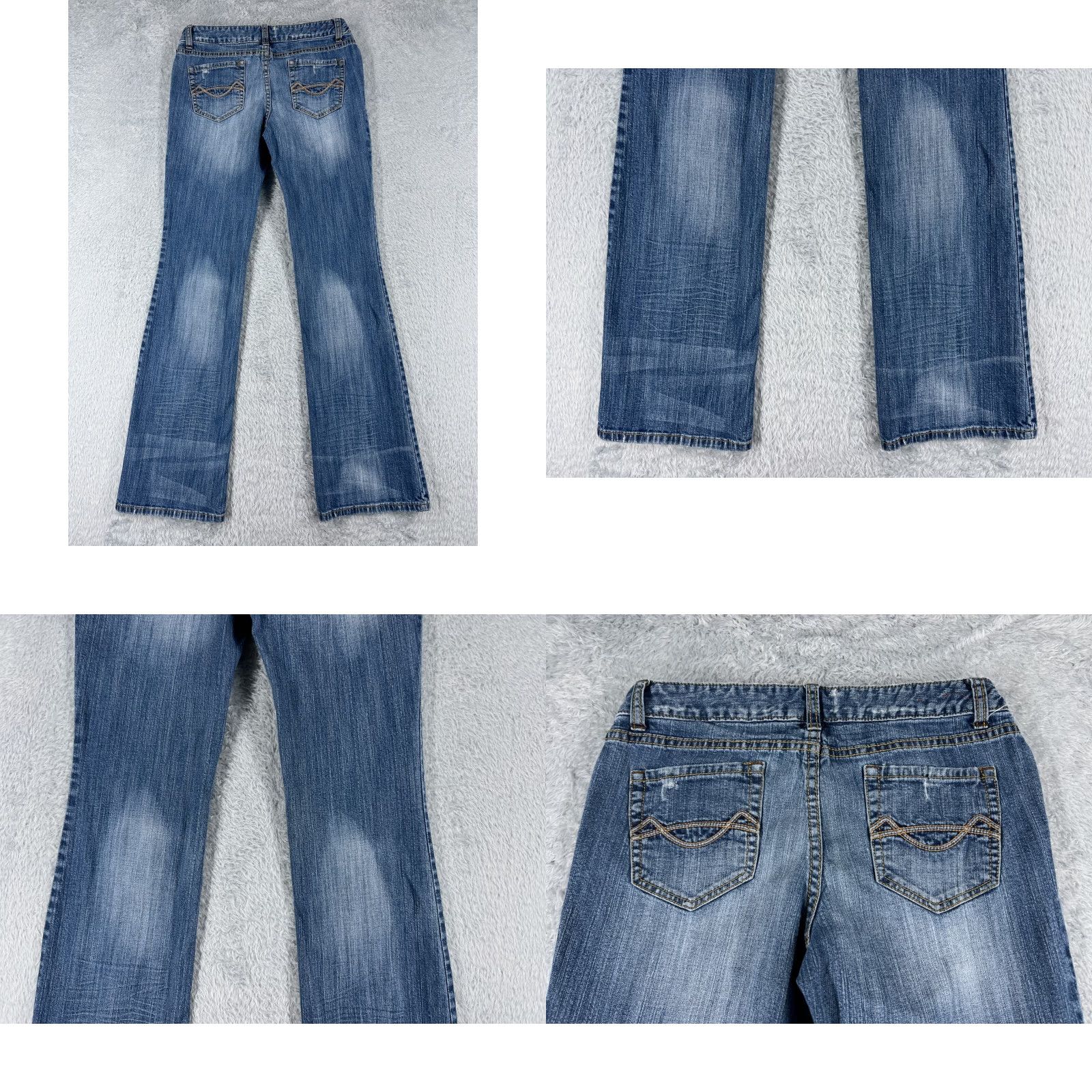 Mossimo Mossimo Jeans Women 7 Blue Denim Bootcut Low Rise Cotton Blend 27x31 Jeans Women Size 28" / US 6 / IT 42 - 9 Thumbnail
