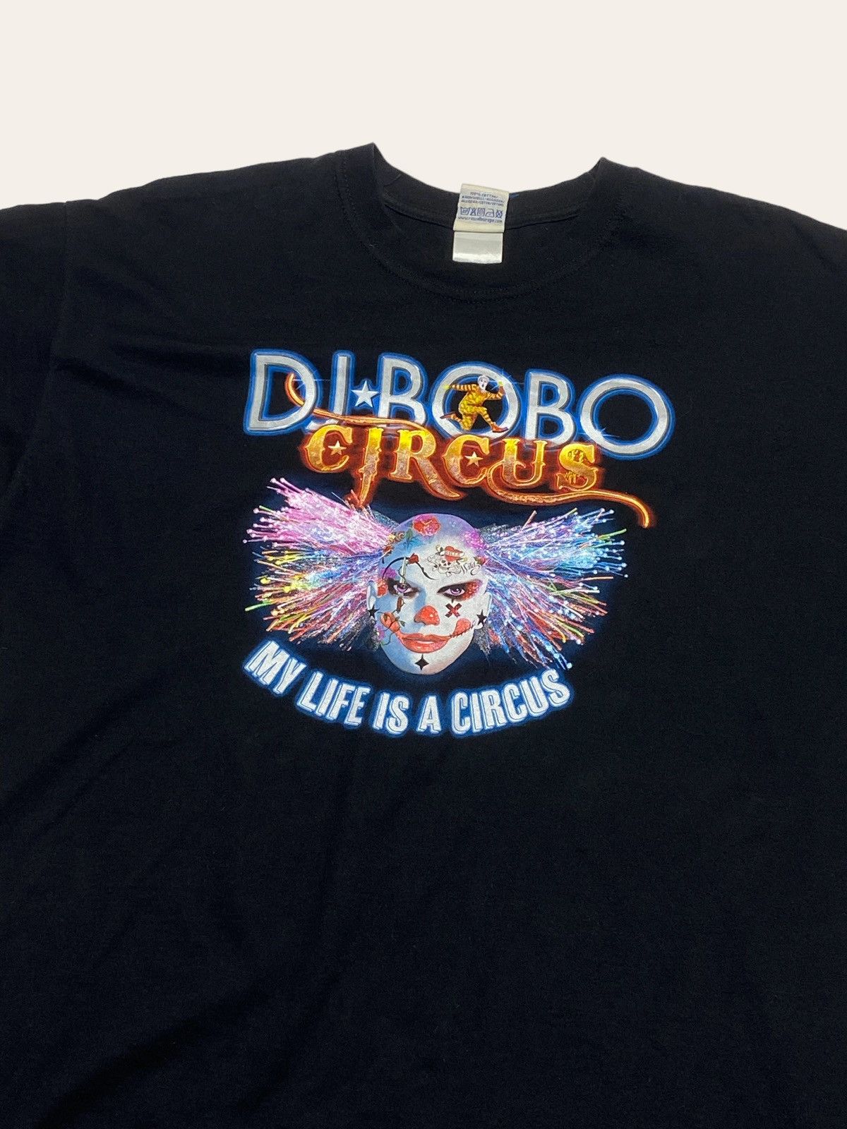 Vintage Vintage DJ BOBO CIRCUS Big Logo Clown T Shirt Y2K Size US XL / EU 56 / 4 - 2 Thumbnail