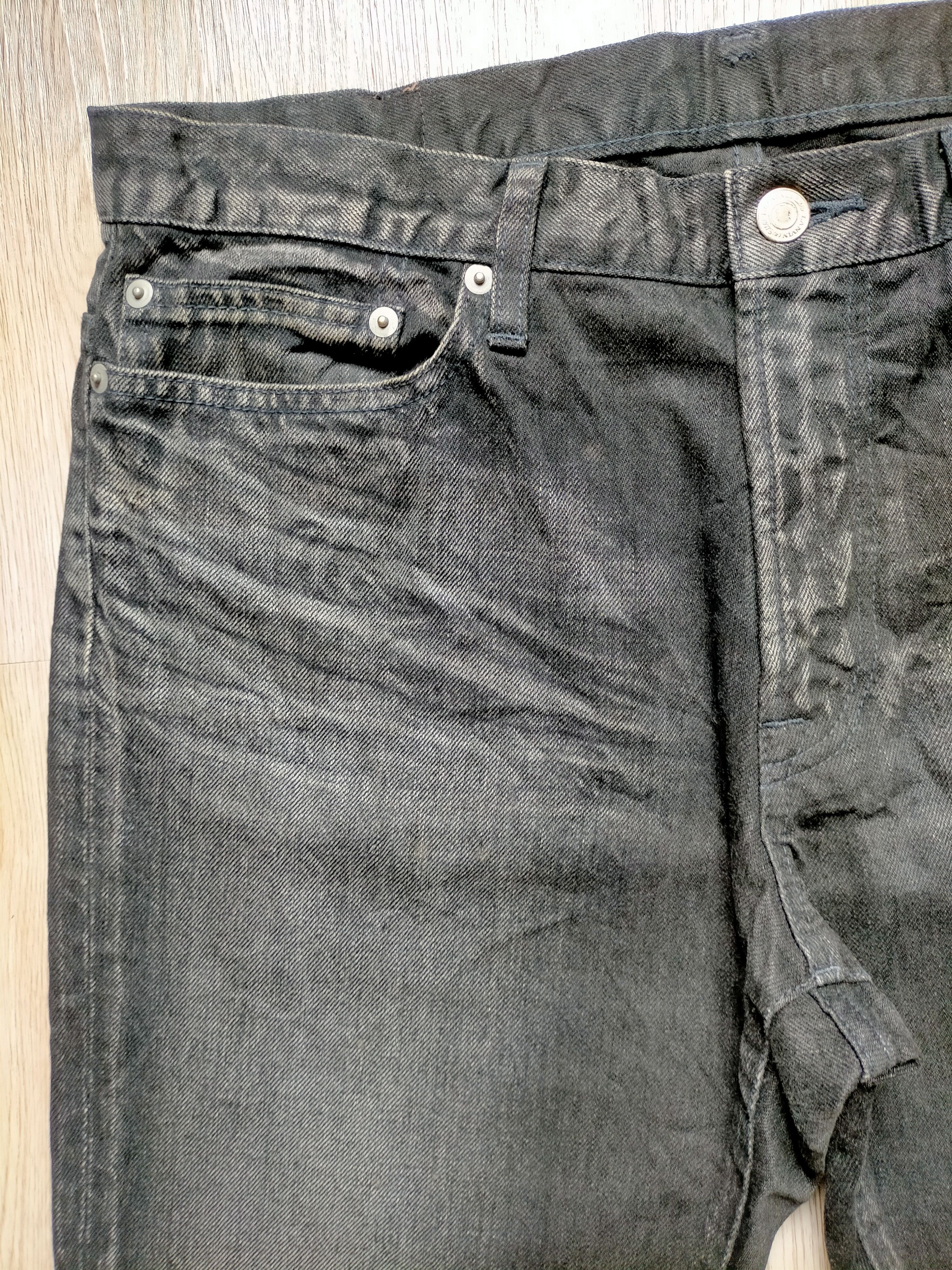Lanvin Lanvin eu Bleu Black Embroidered Logo Denim Pants Size US 34 / EU 50 - 6 Thumbnail