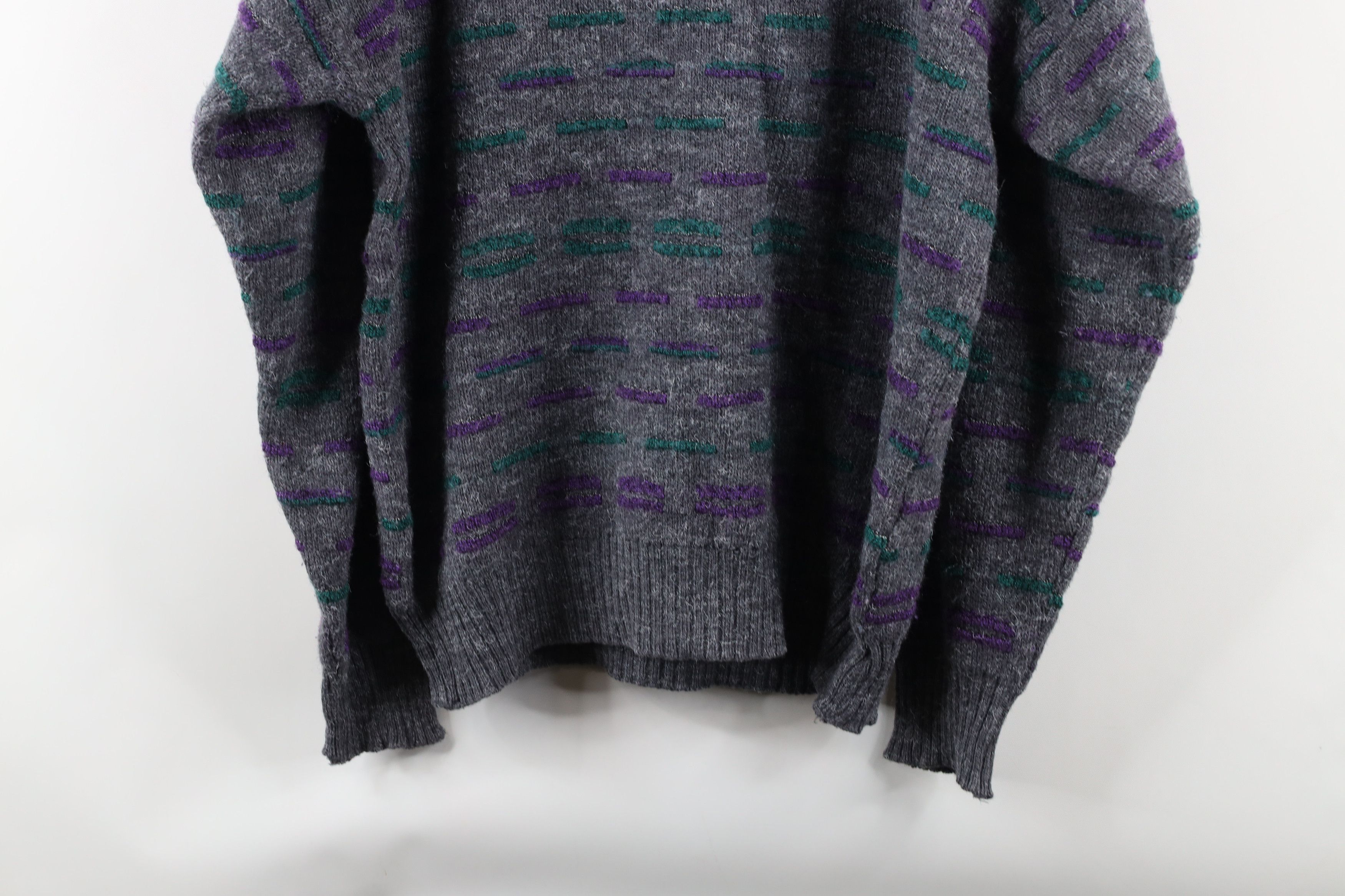 Vintage Vintage 90s Coogi Style Bassmaster Striped Knit Dad Sweater Size US M / EU 48-50 / 2 - 7 Thumbnail