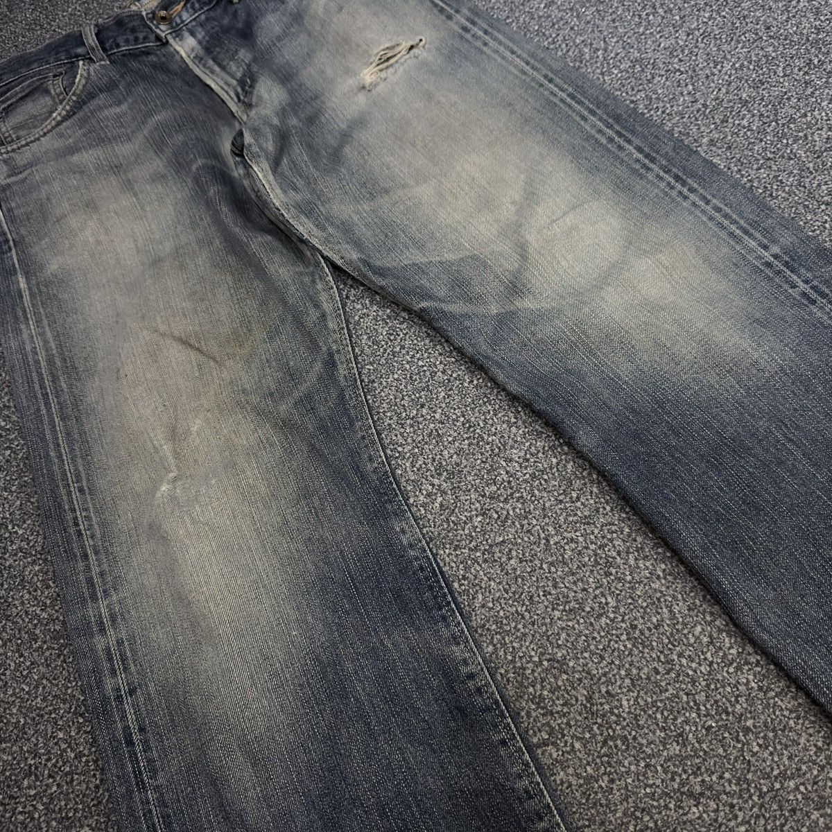 Kapital 🇯🇵 Vintage Selvedge 90s Edwin 505zx Faded Aging Denim Size US 34 / EU 50 - 4 Thumbnail