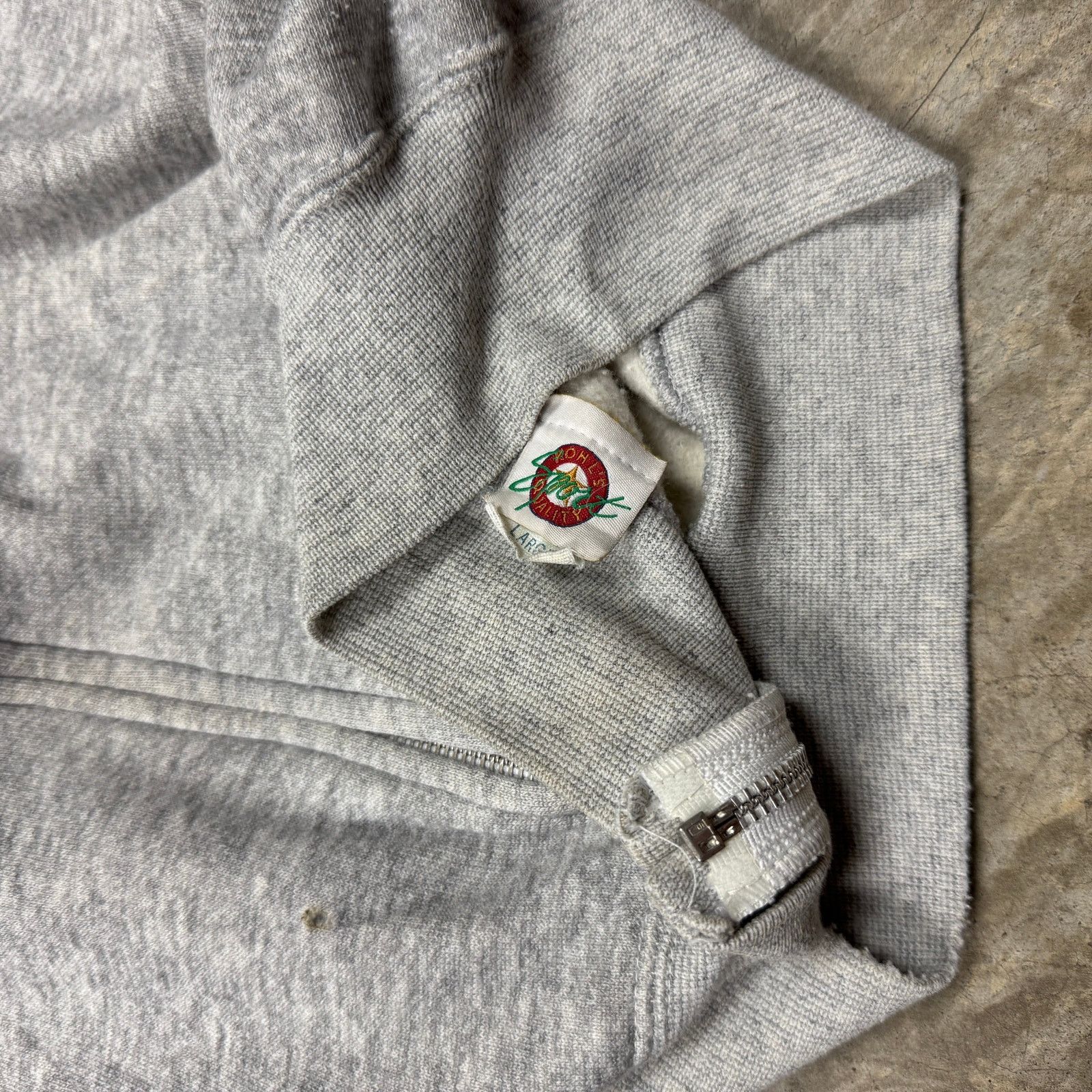 Kohl's × Vintage 80s Light Gray Blank Khols Sport Quality Zip Up Hoodie BC34 Size US M / EU 48-50 / 2 - 7 Thumbnail