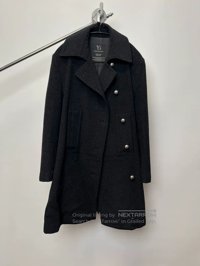 Yohji Yamamoto YOHJI YAMAMOTO Wool blend button-up overcoat, trench coat Size US L / EU 52-54 / 3 - 1 Thumbnail