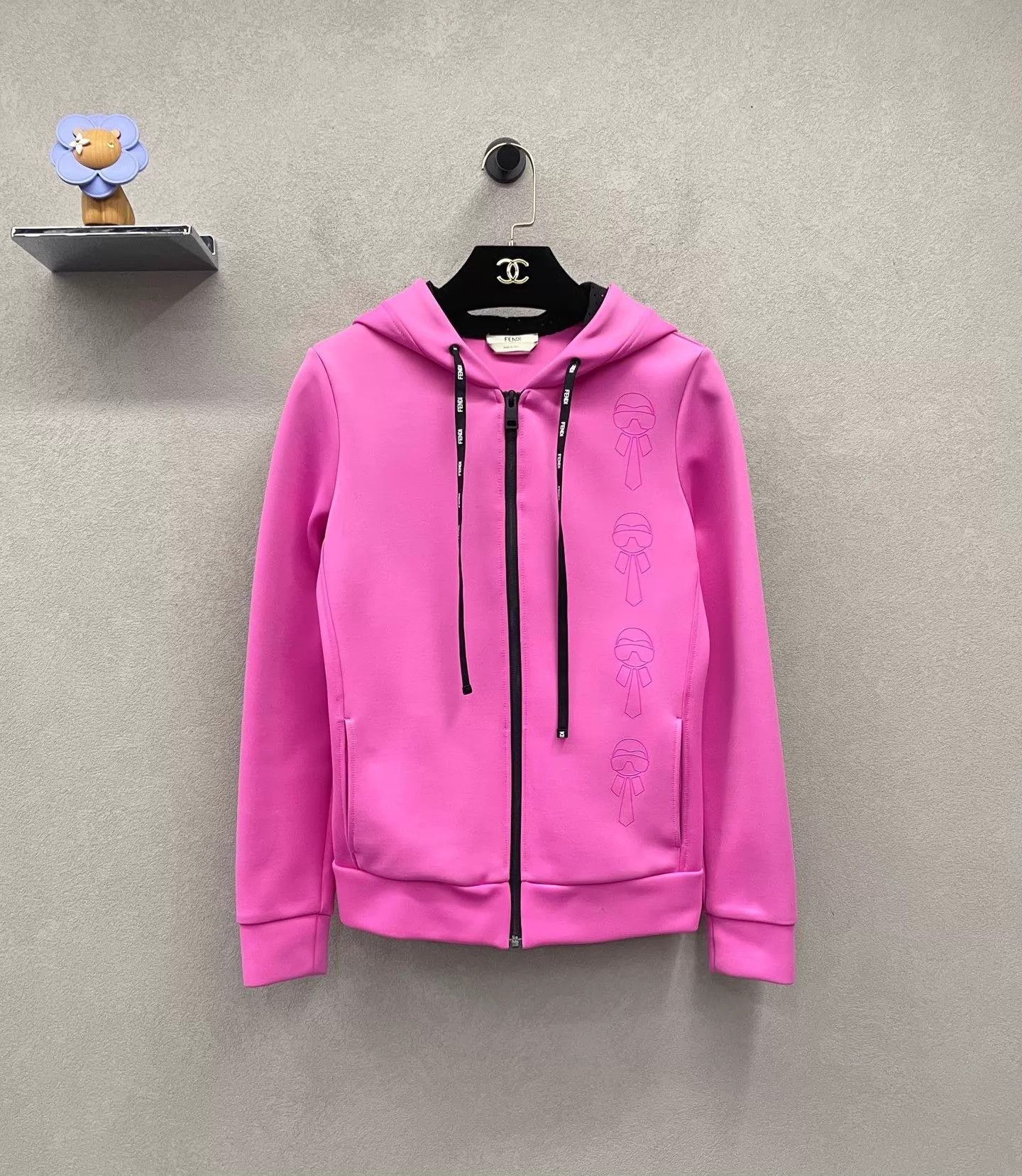 Fendi Fendi women's eye-catching pink-purple hooded jacket Size XS / US 0-2 / IT 36-38 - 1 Thumbnail