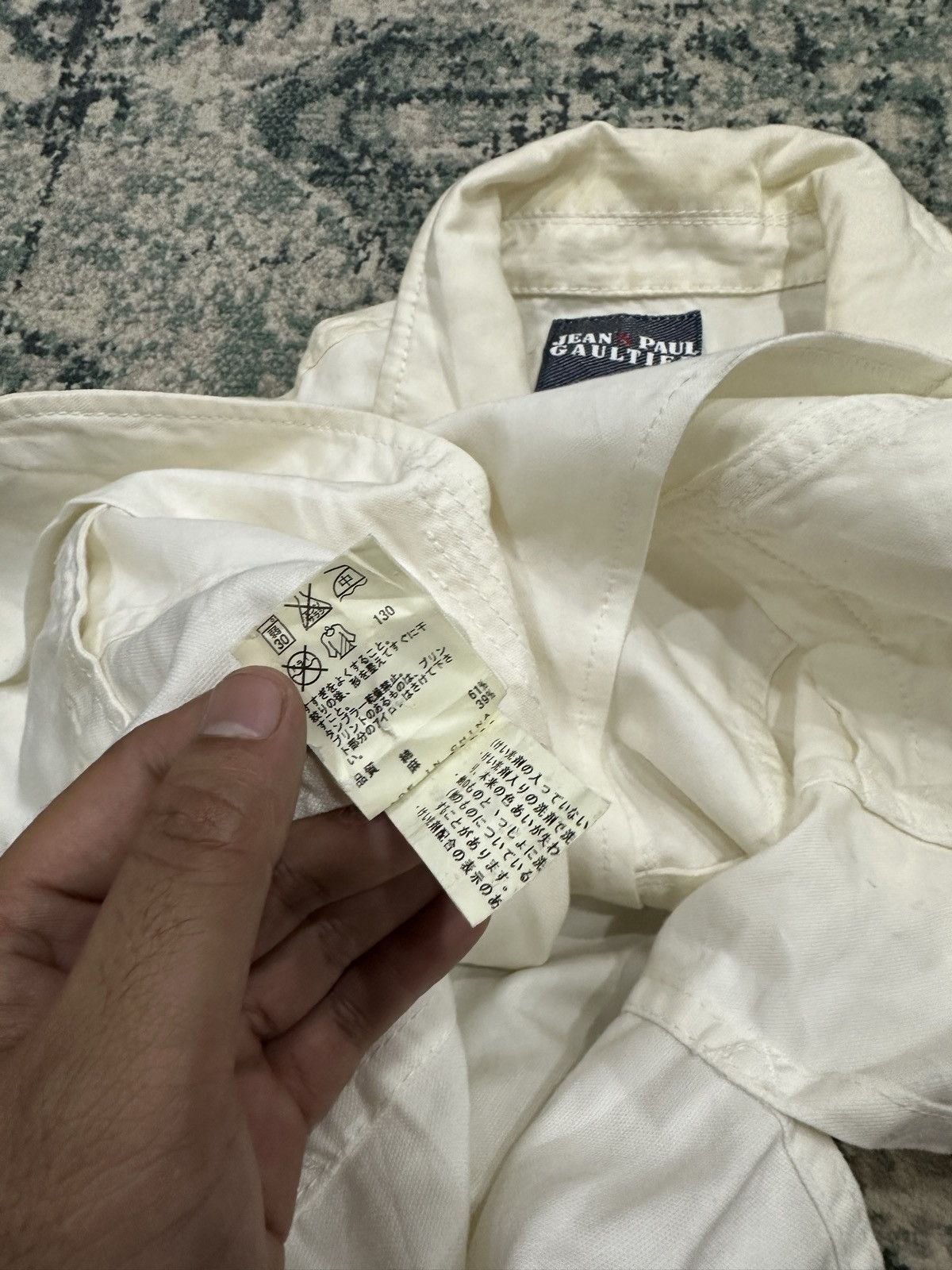 Jean Paul Gaultier Jean Paul Gaultier White Denim Jacket Size S / US 4 / IT 40 - 16 Thumbnail