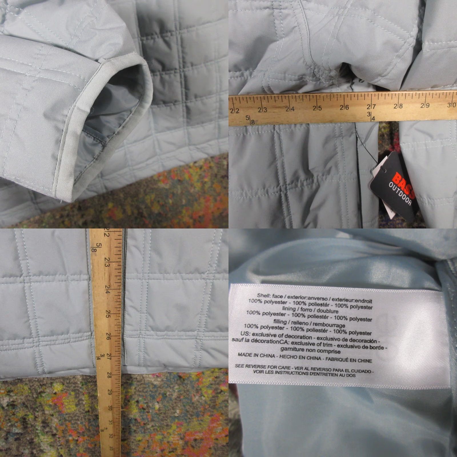 Vintage Bass Puffer Jacket Coat Womens XXL Oversized Blue NWT NEW 119 Spring Outdoor Jacket Women Blue Puffer Bass 2XL Size XXL / US 16-18 / IT 52-54 - 8 Thumbnail