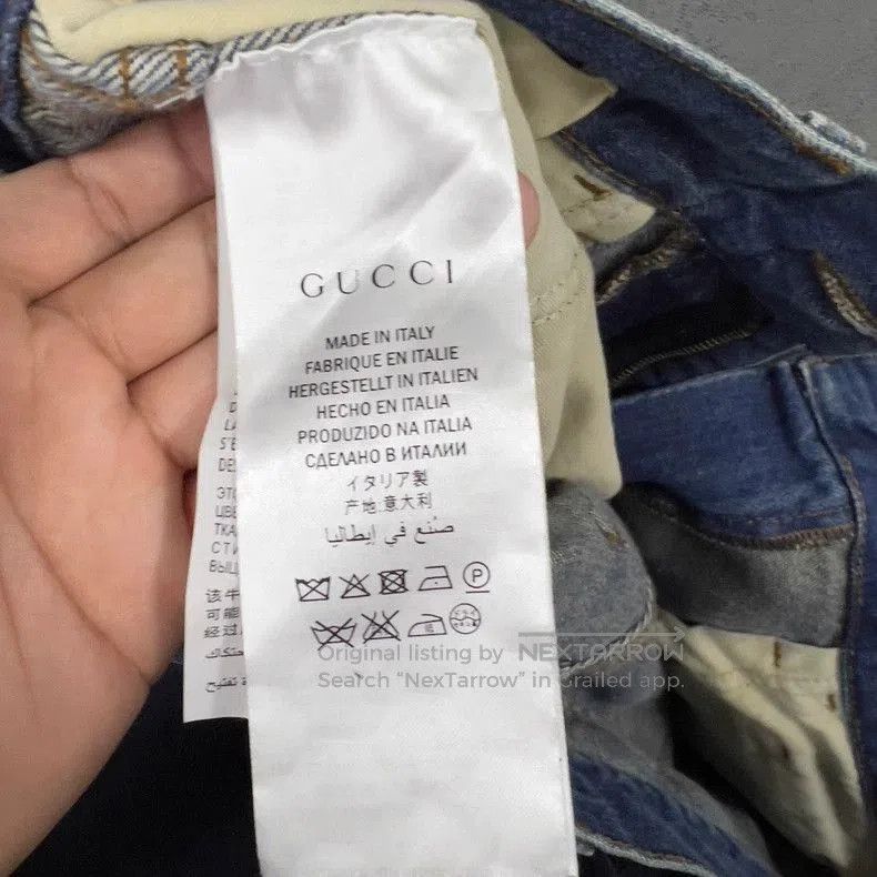 Gucci Gucci Floral Embroidered Denim Fisherman Pants - dmc. Size US 32 / EU 48 - 5 Thumbnail