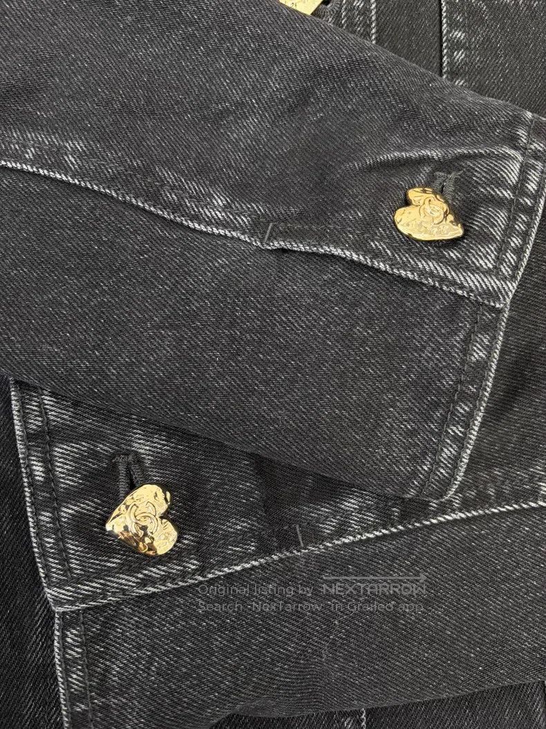 Chanel Chanel Black badge love button denim waist jacket Size XS / US 0-2 / IT 36-38 - 4 Thumbnail