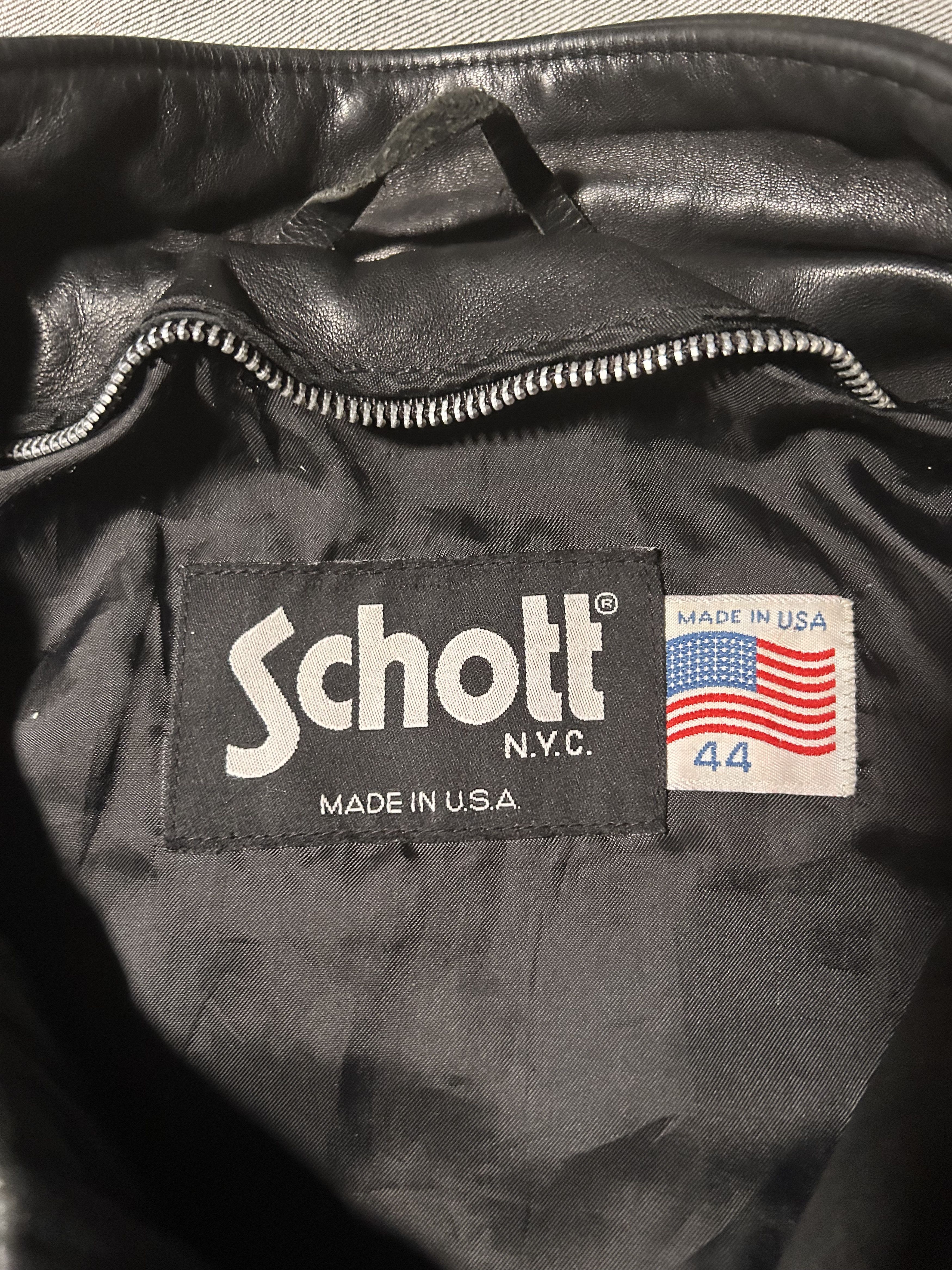 Schott Vintage Schott Café Racer 141 Jacket Size 44 Size US L / EU 52-54 / 3 - 8 Thumbnail