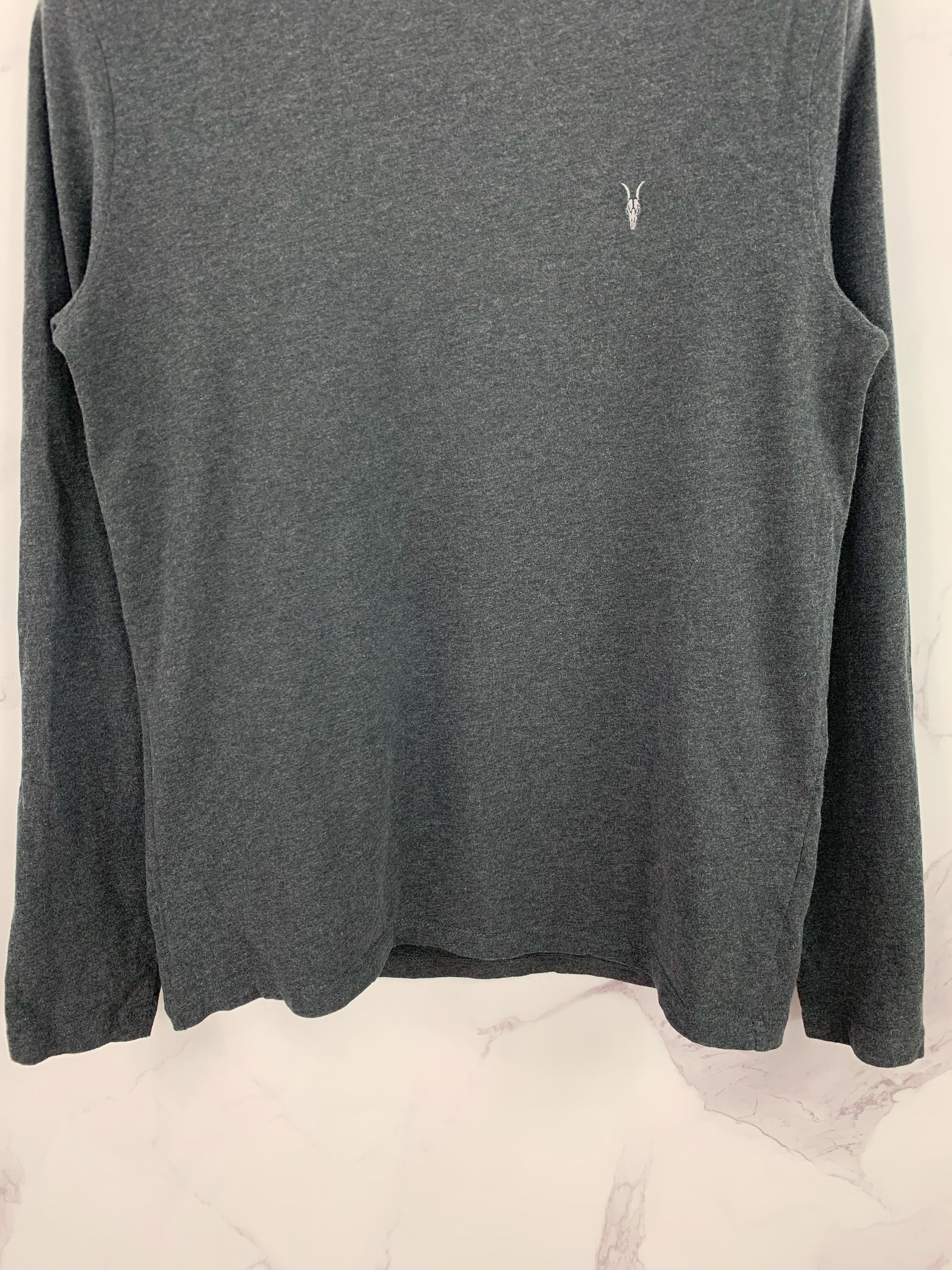 Allsaints Allsaints Gray Long Sleeve T-Shirt Size M Size US M / EU 48-50 / 2 - 3 Thumbnail