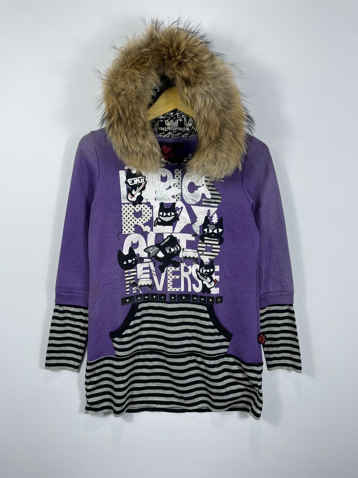 If Six Was Nine × Japanese Brand × Le Grande Bleu (L.G.B.) Faded Fur azona Hoodie six punk ghotic Style Size US S / EU 44-46 / 1 - 1 Thumbnail