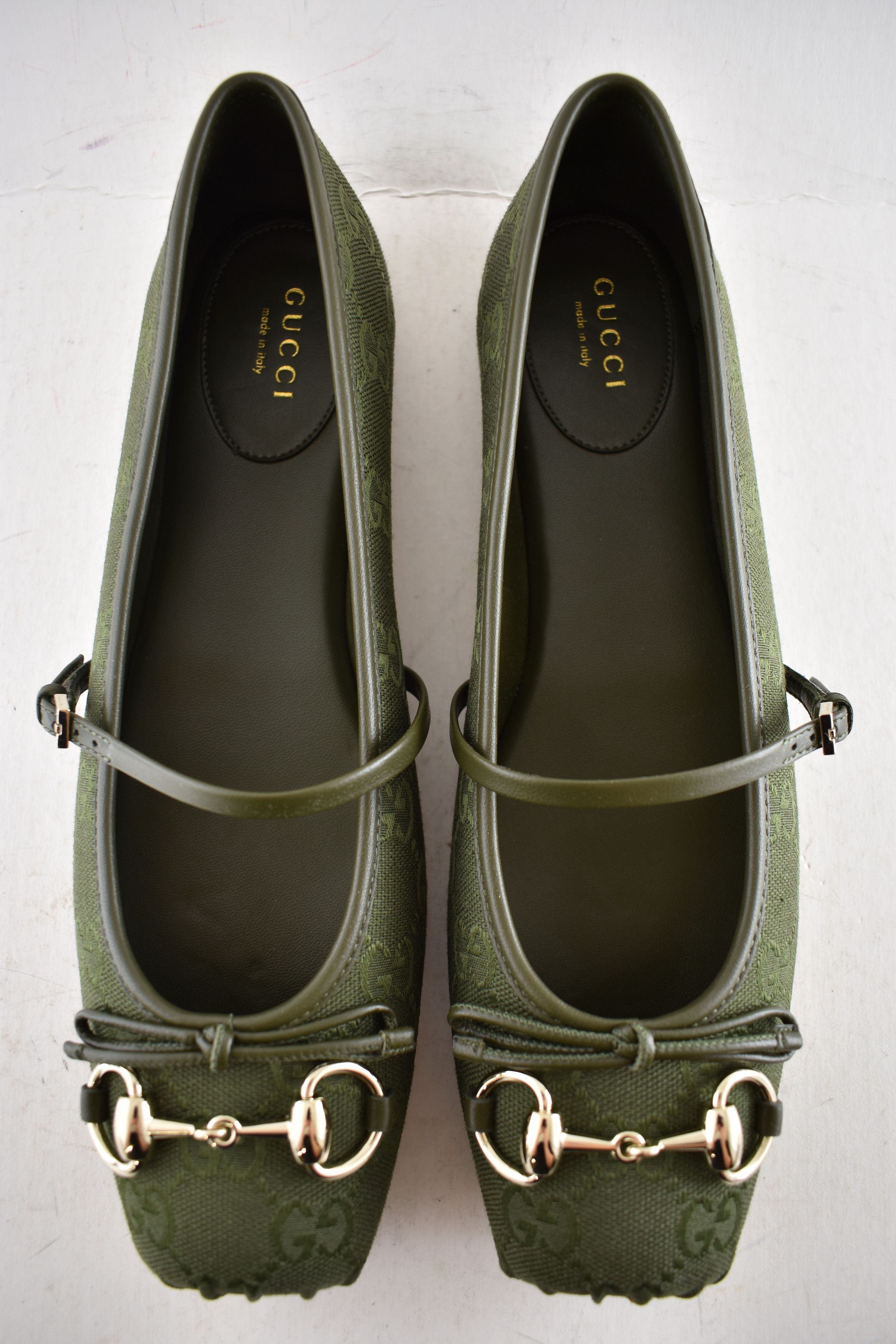Gucci Gucci GG Logo Horsebit Maryjane Ballerina Ballet Flat 37 Size US 7 / IT 37 - 11 Thumbnail