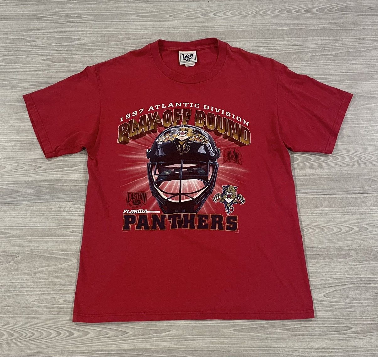 Lee Vintage 1997 Florida Panthers NHL T-Shirt Men’s Size Large Size US L / EU 52-54 / 3 - 1 Thumbnail