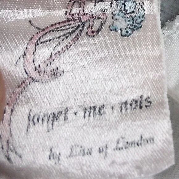 Other Vintage Forget Me Nots Lisa Of London Lace Blouse Top Shirt Size S / US 4 / IT 40 - 3 Thumbnail
