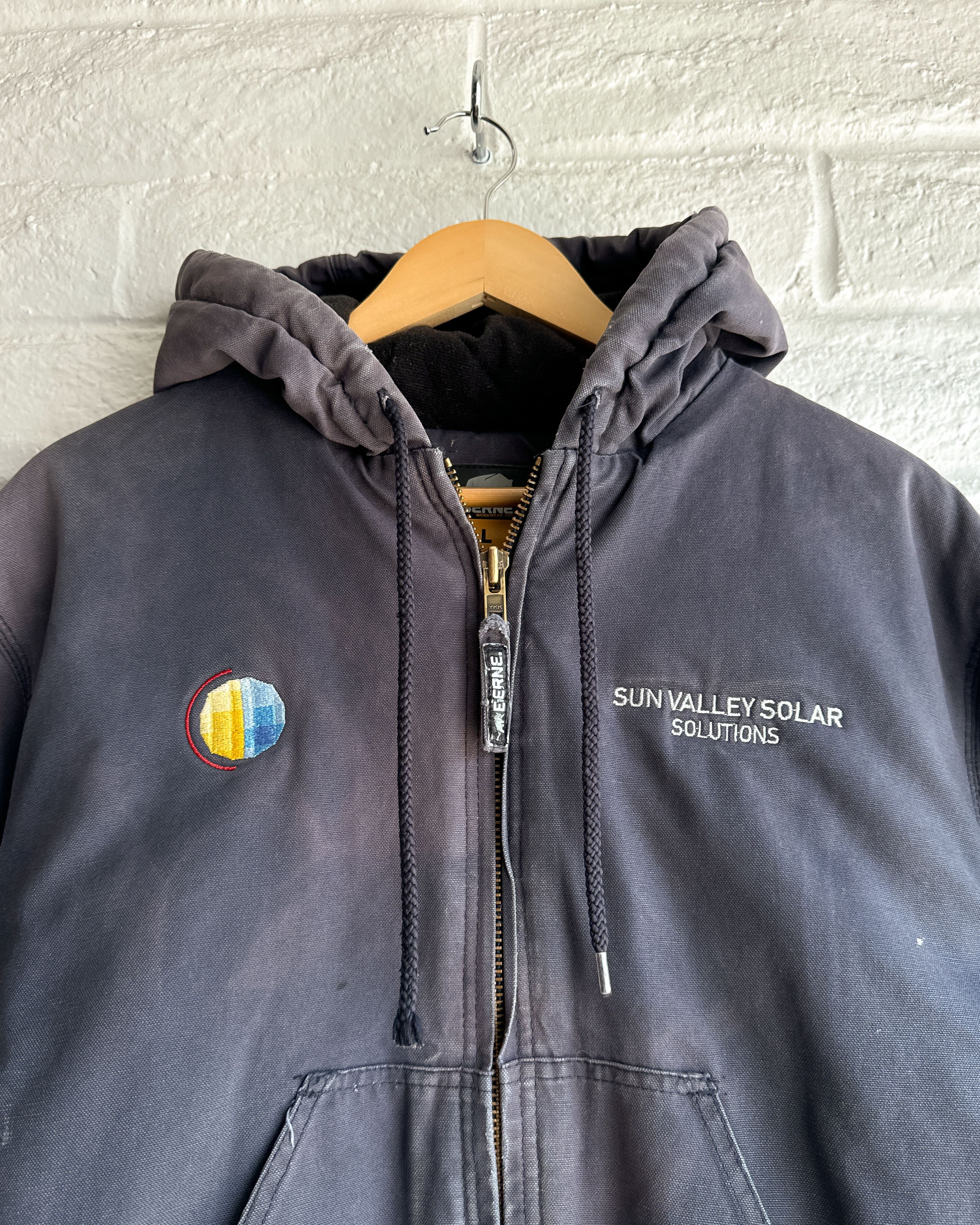 Vintage Vintage Berne Workwear Hooded Jacket Y2K Faded Distressed Size US L / EU 52-54 / 3 - 2 Thumbnail