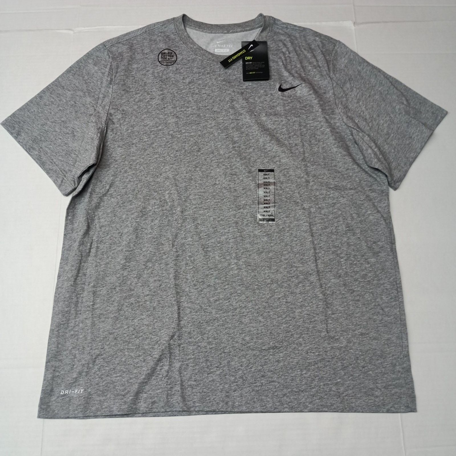 Nike Nike Dri-FIT Swoosh T-Shirt Men's 2XLT Gray DJ8497-091 Size US XXL / EU 58 / 5 - 1 Thumbnail