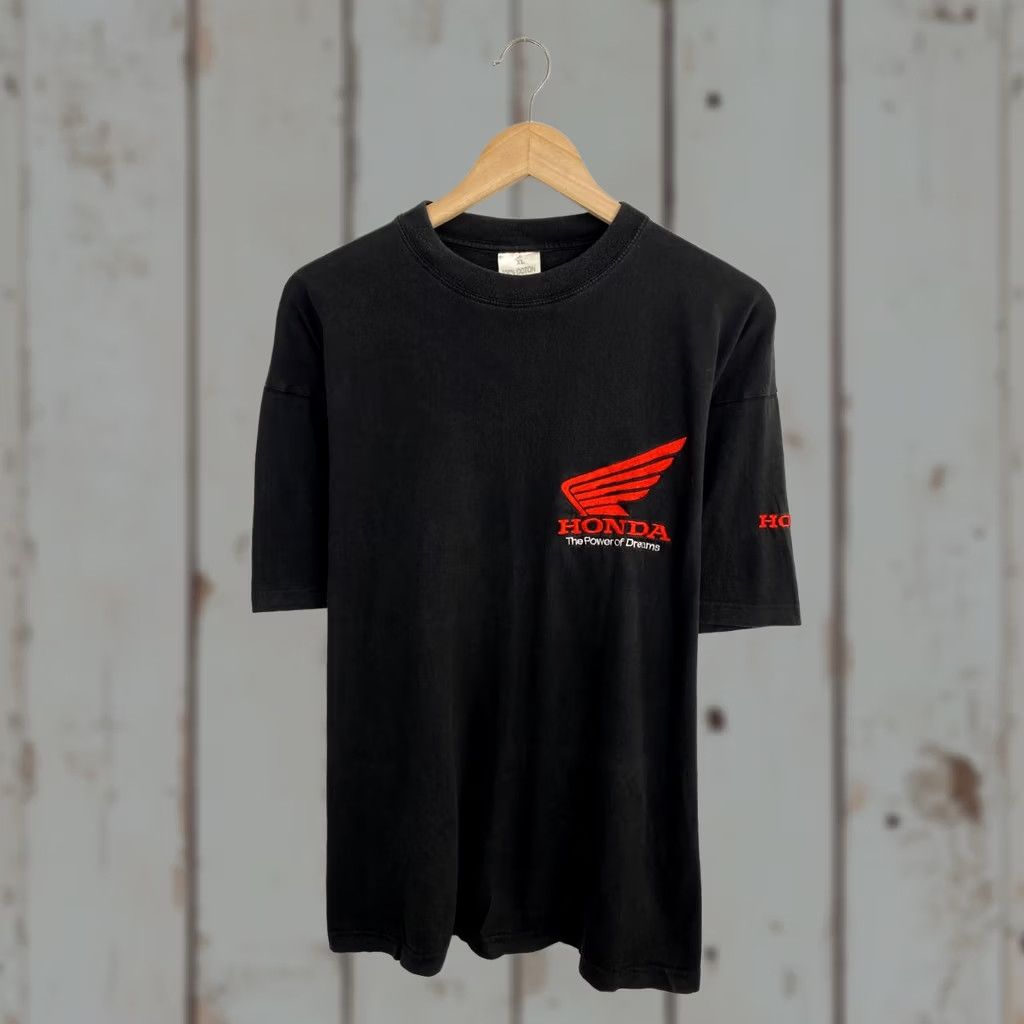 Honda VINTAGE Honda T-Shirt 90s XL Black Mens Shirt Size US XL / EU 56 / 4 - 1 Thumbnail