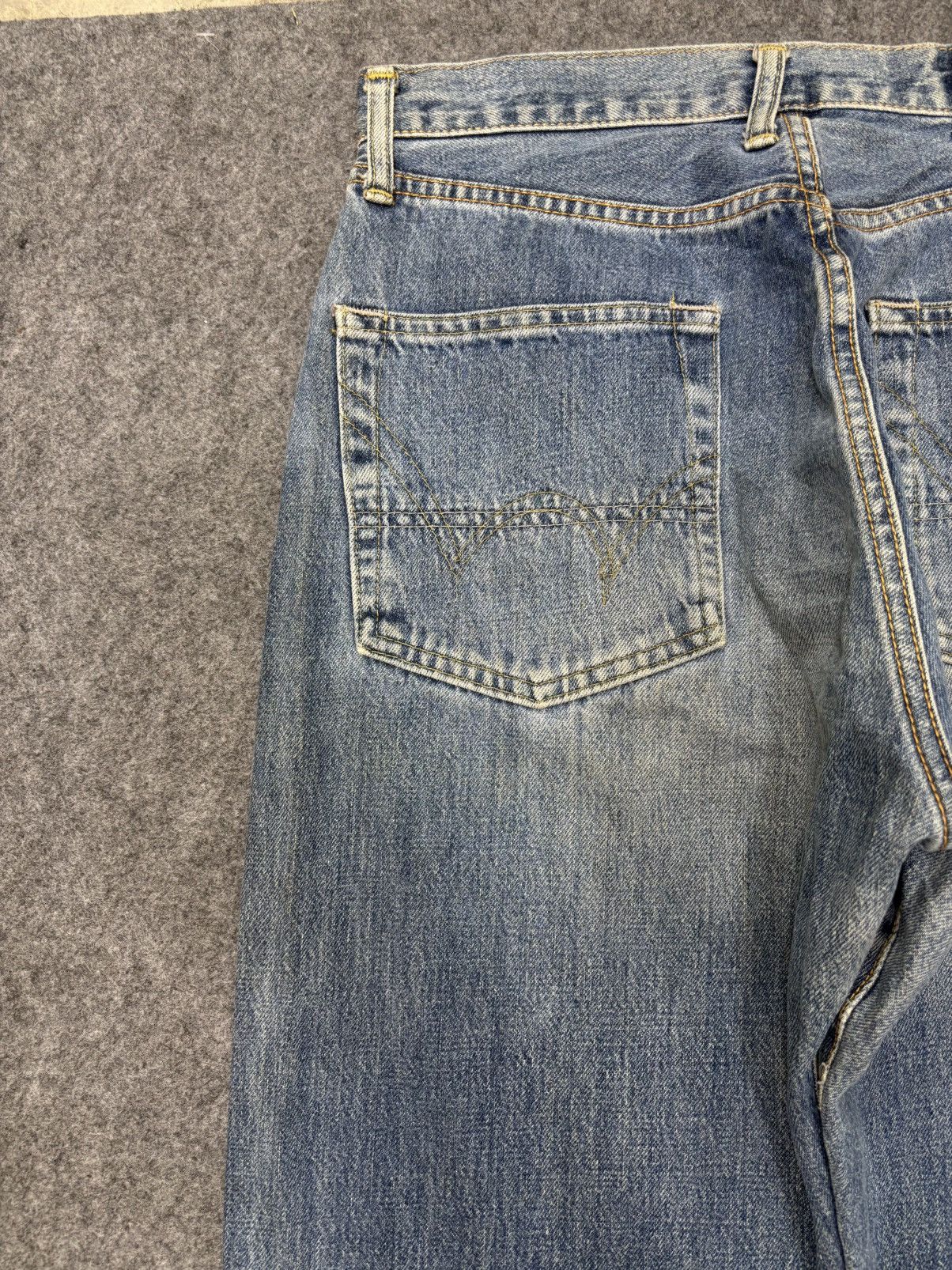 Edwin 💥Wide 90s💥Vintage Edwin Mnimalist Fade Selvedge Denim F626 Size US 29 - 11 Thumbnail